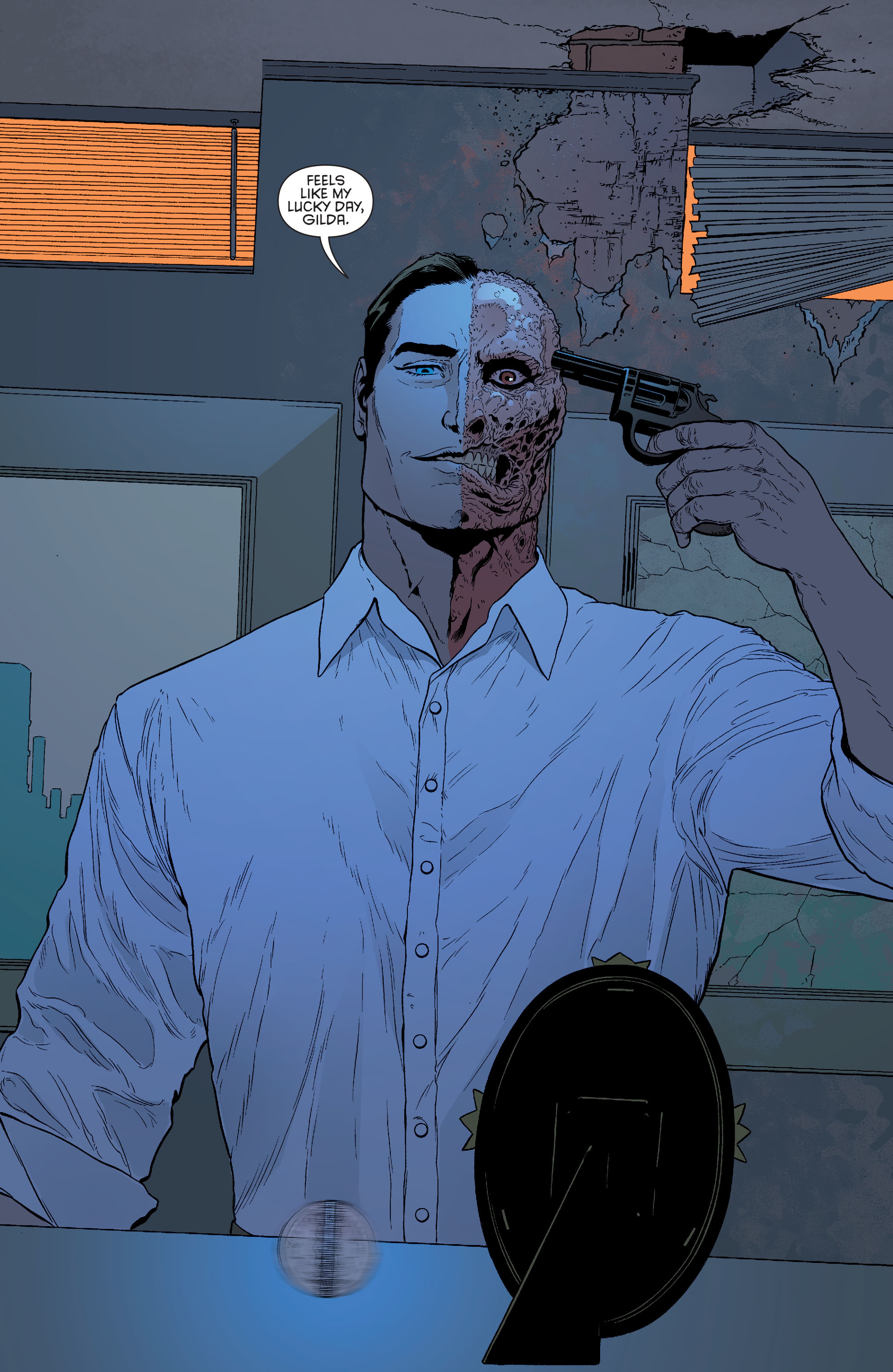 Read online Batman and Robin (2011) comic -  Issue #28 - Batman and Two-Face - 18