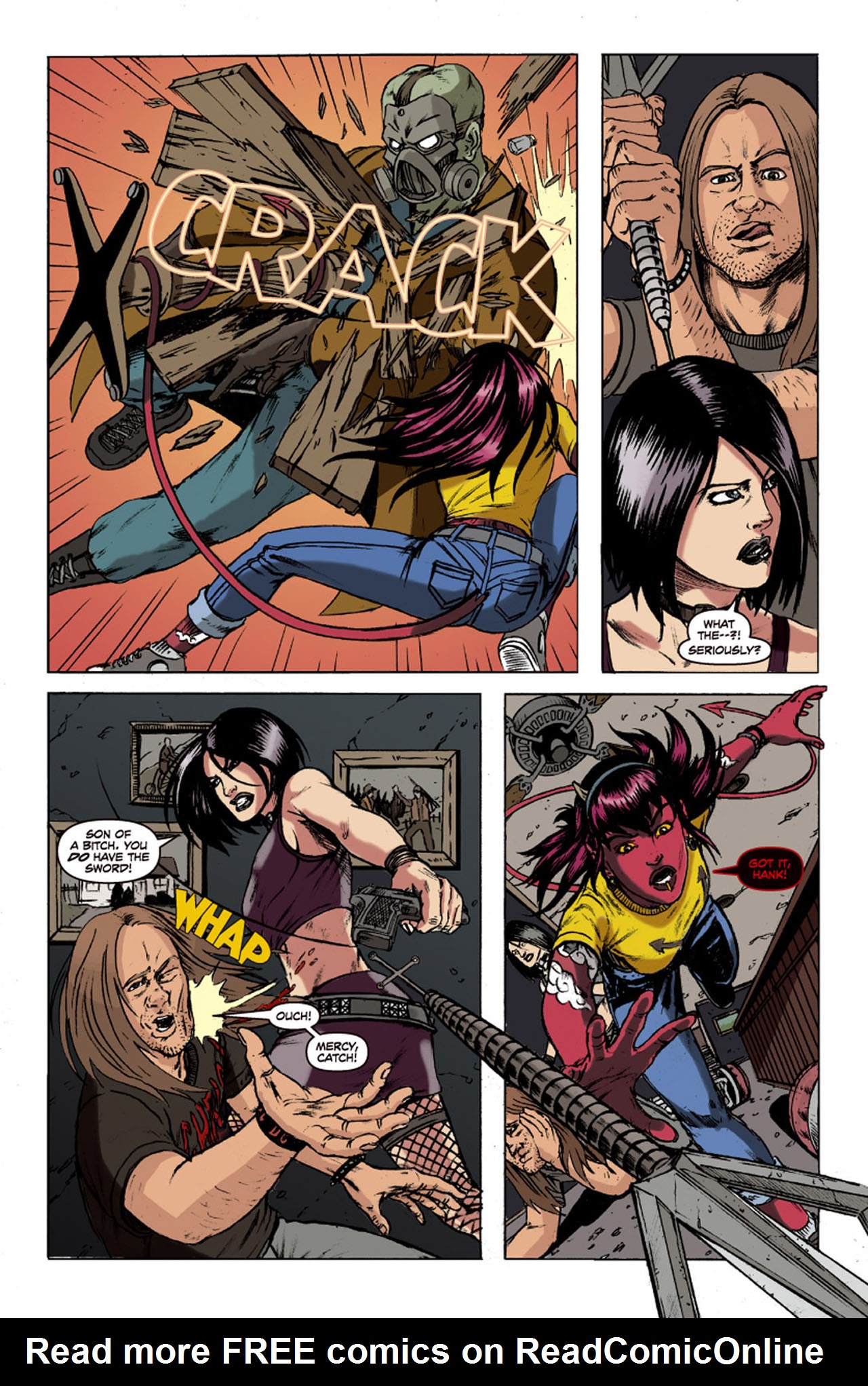Read online Hack/Slash & Mercy Sparx: A Slice of Hell comic -  Issue #2 - 8