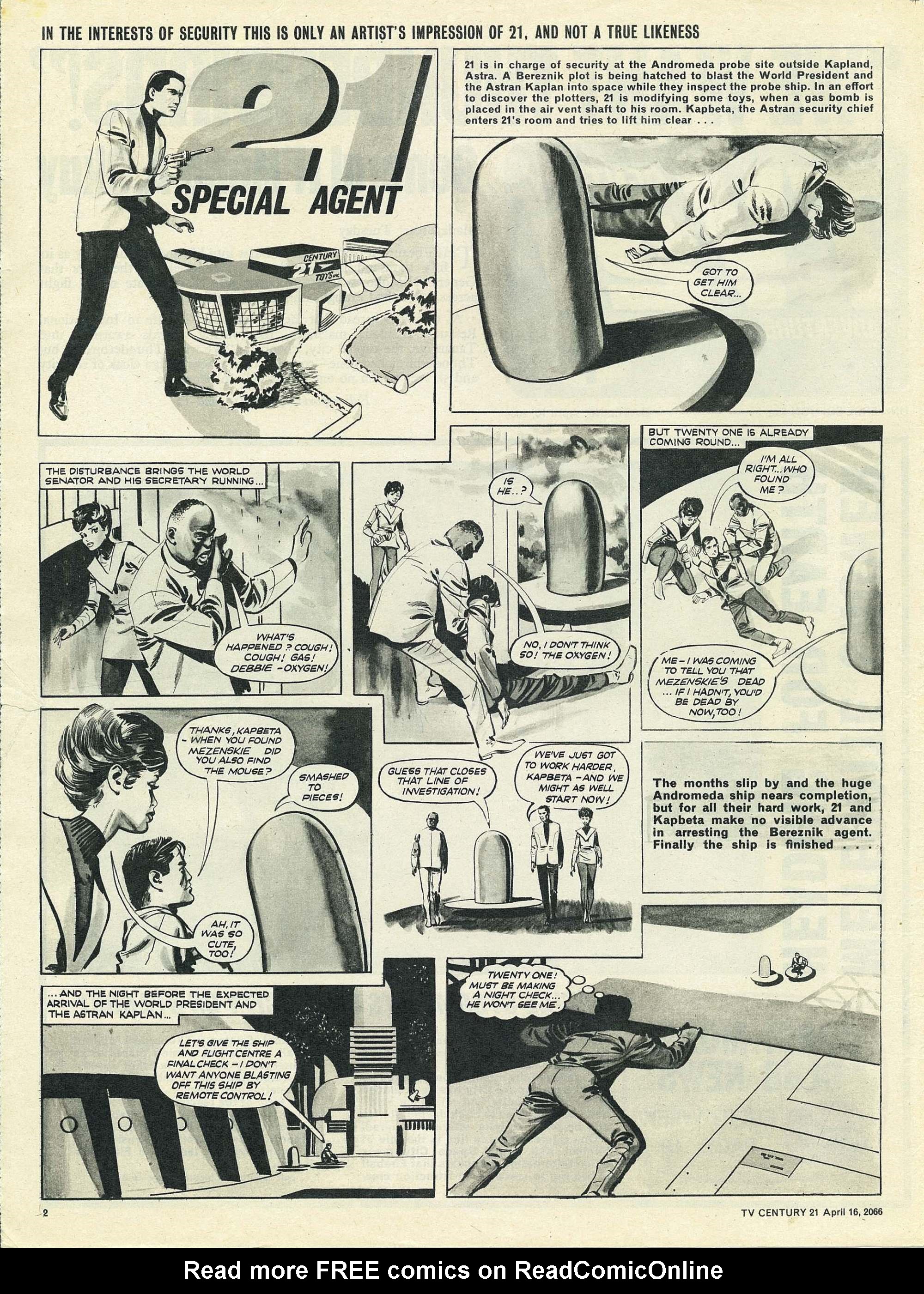 Read online TV Century 21 (TV 21) comic -  Issue #65 - 2