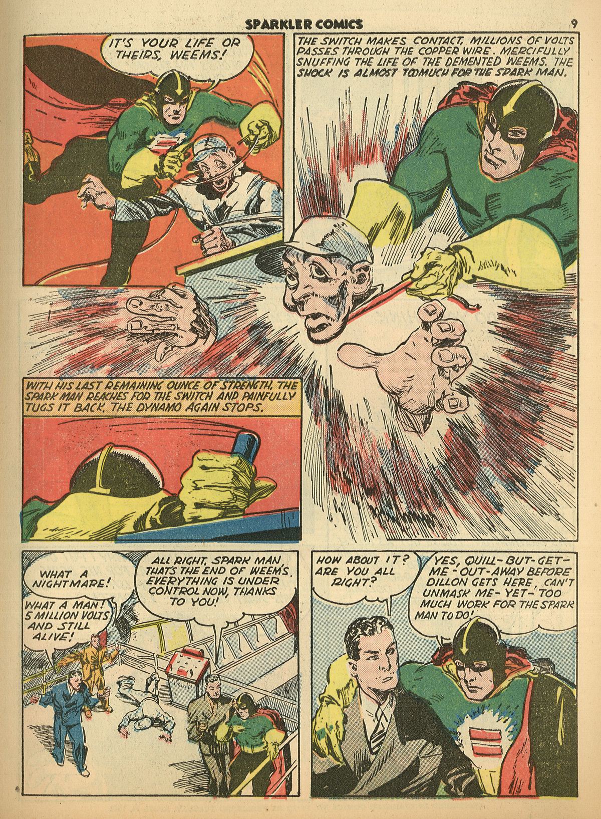 Read online Sparkler Comics comic -  Issue #9 - 11