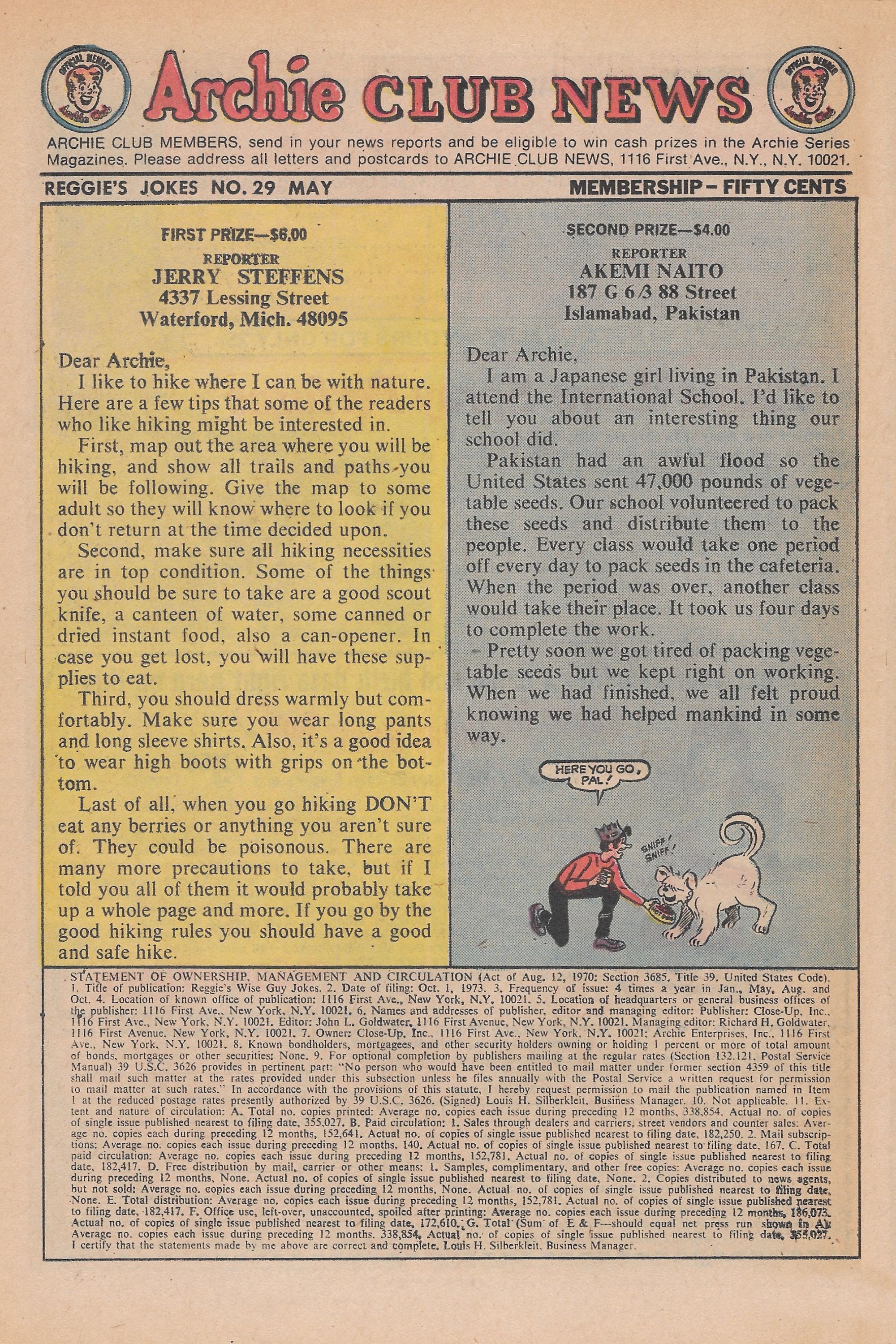 Read online Reggie's Wise Guy Jokes comic -  Issue #29 - 26