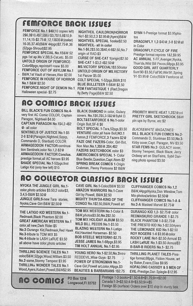 Read online Femforce comic -  Issue #39 - 44