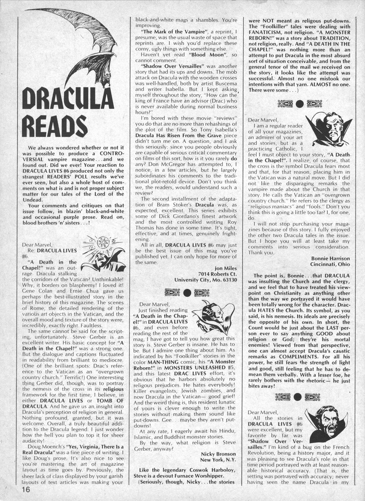 Read online Dracula Lives comic -  Issue #8 - 15