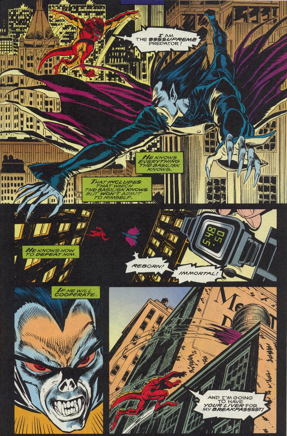 Read online Morbius: The Living Vampire (1992) comic -  Issue #6 - 12