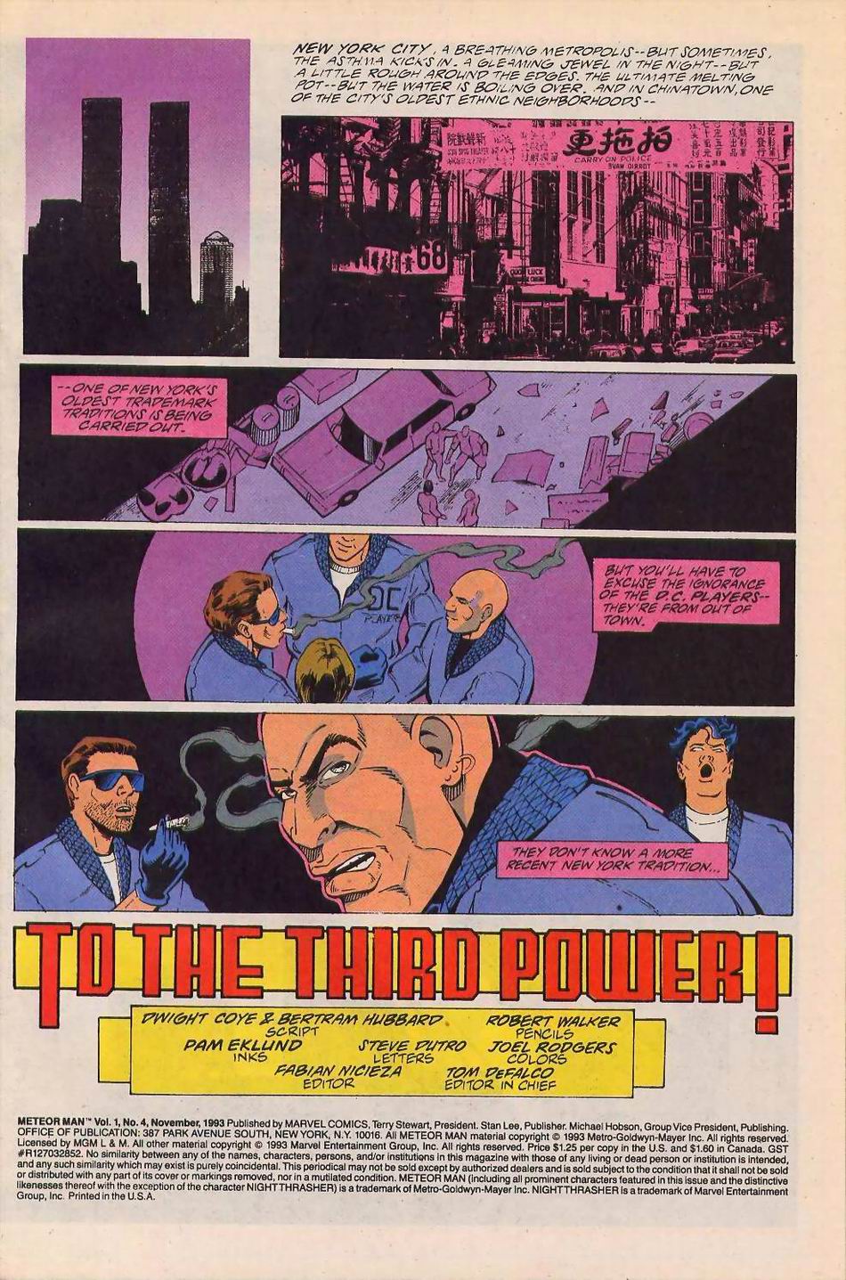 Read online Meteor Man comic -  Issue #4 - 2