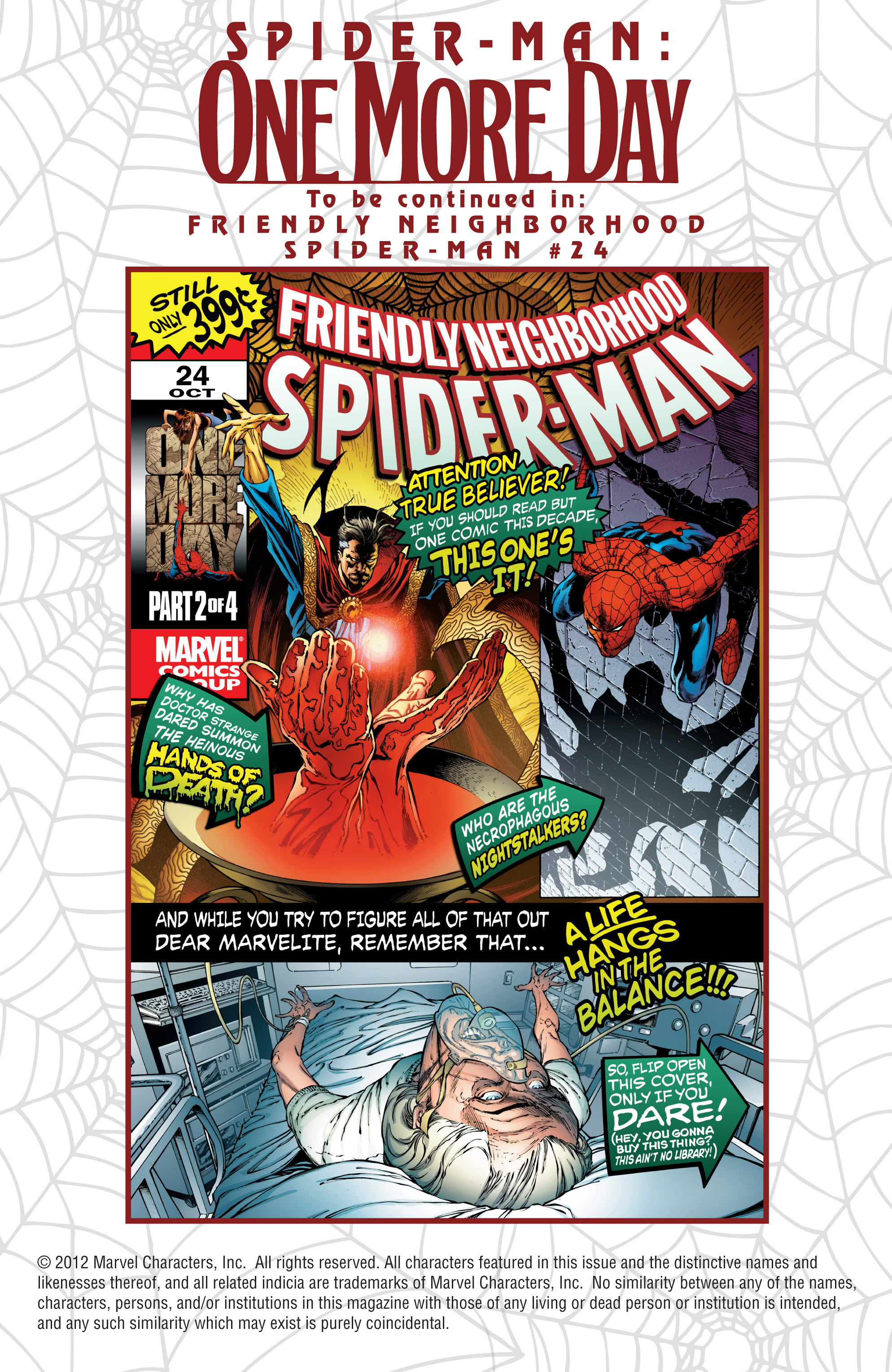 Read online Spider-Man: One More Day comic -  Issue # Full - 28