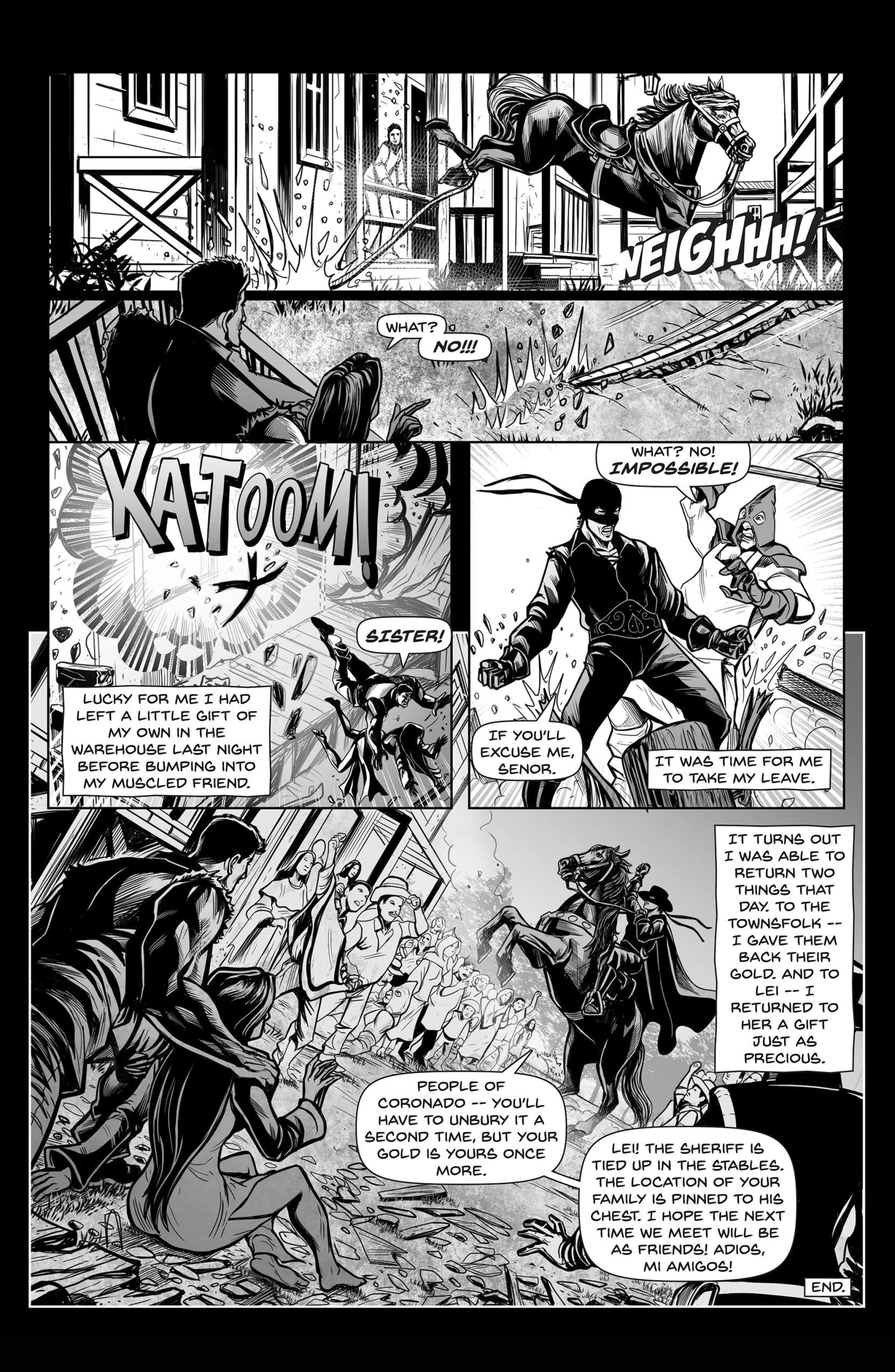 Read online Zorro Black & White Noir comic -  Issue # Full - 19