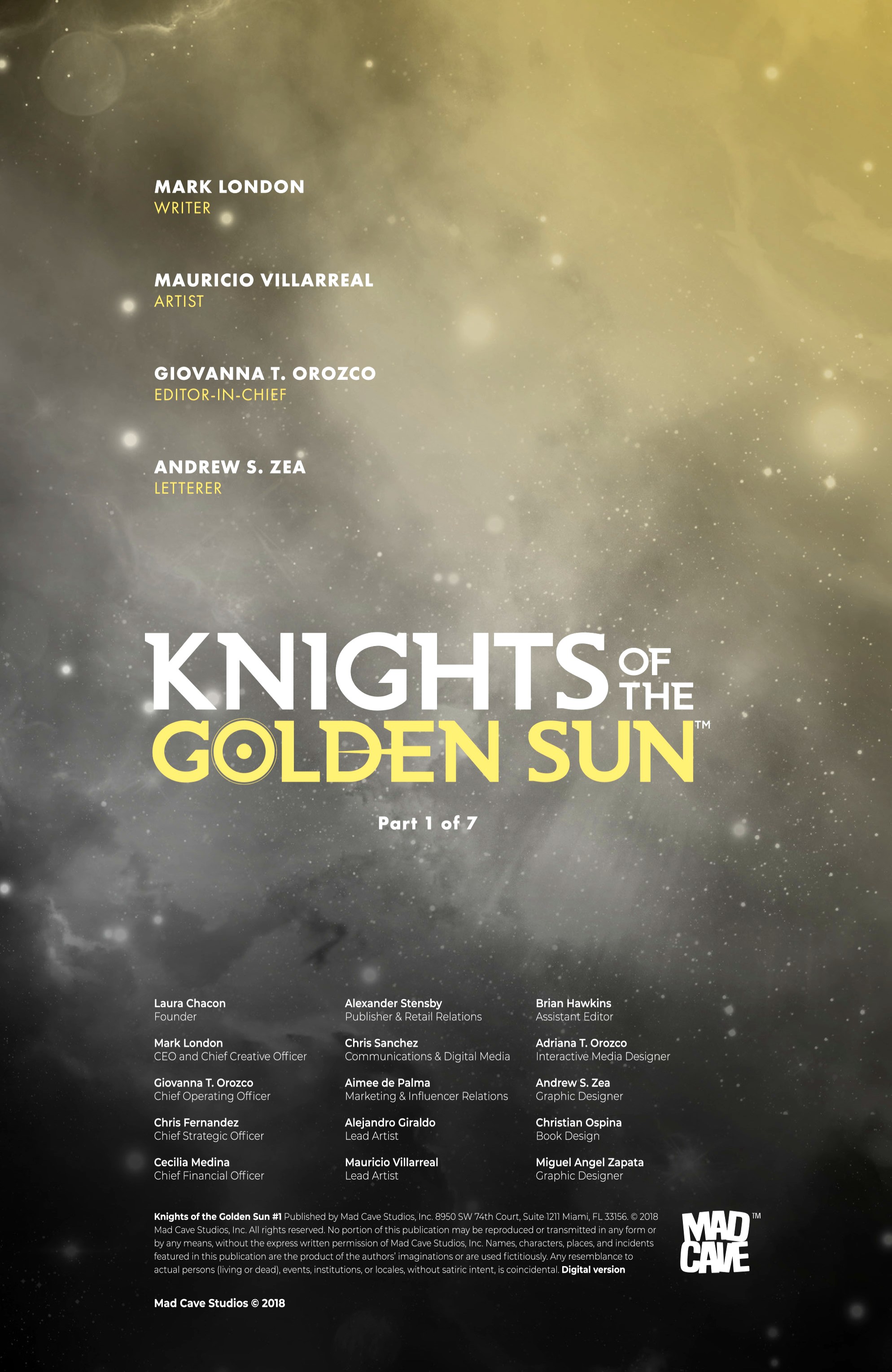 Read online Knights of the Golden Sun comic -  Issue #1 - 2