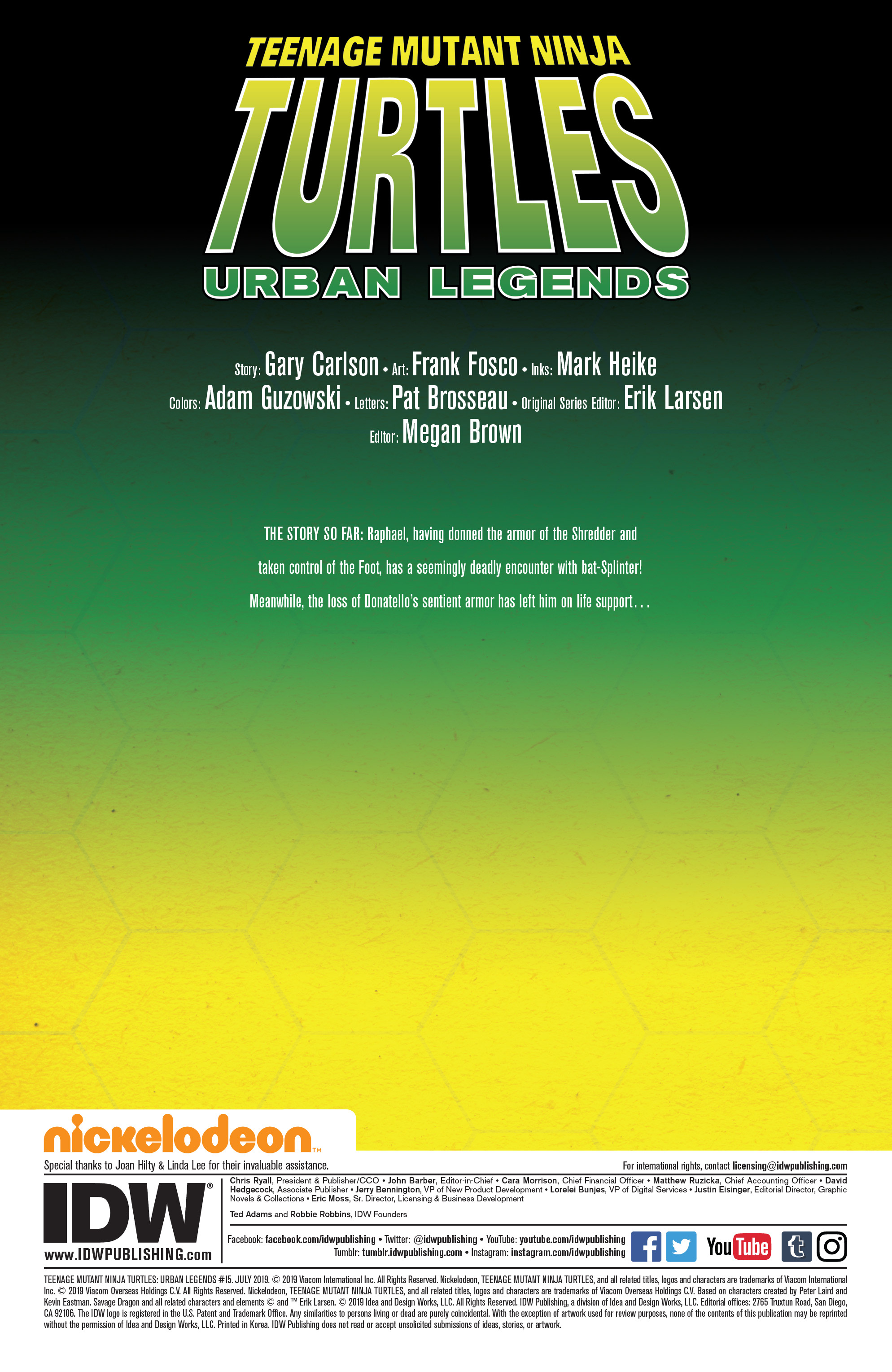 Read online Teenage Mutant Ninja Turtles: Urban Legends comic -  Issue #15 - 2