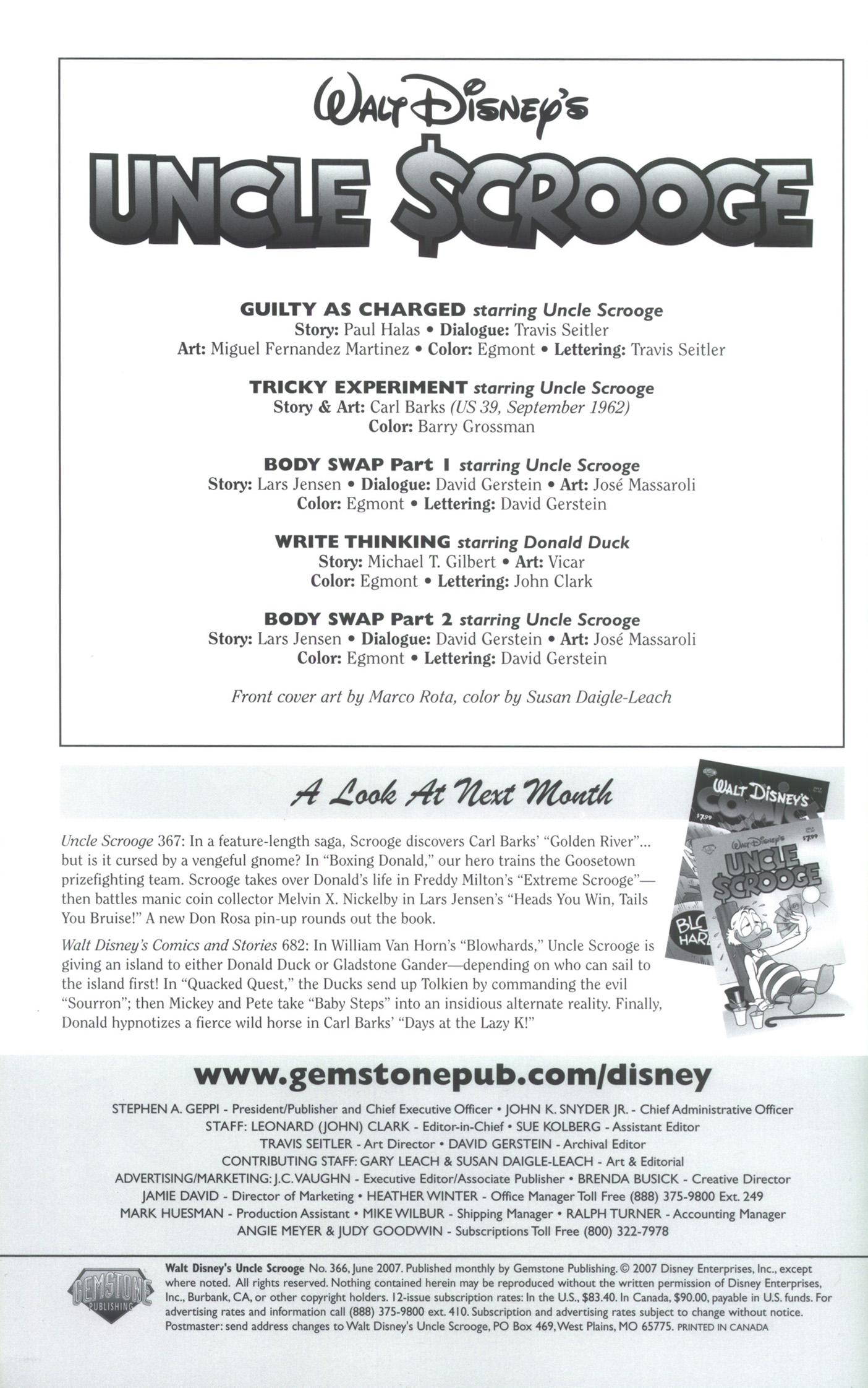 Read online Uncle Scrooge (1953) comic -  Issue #366 - 2