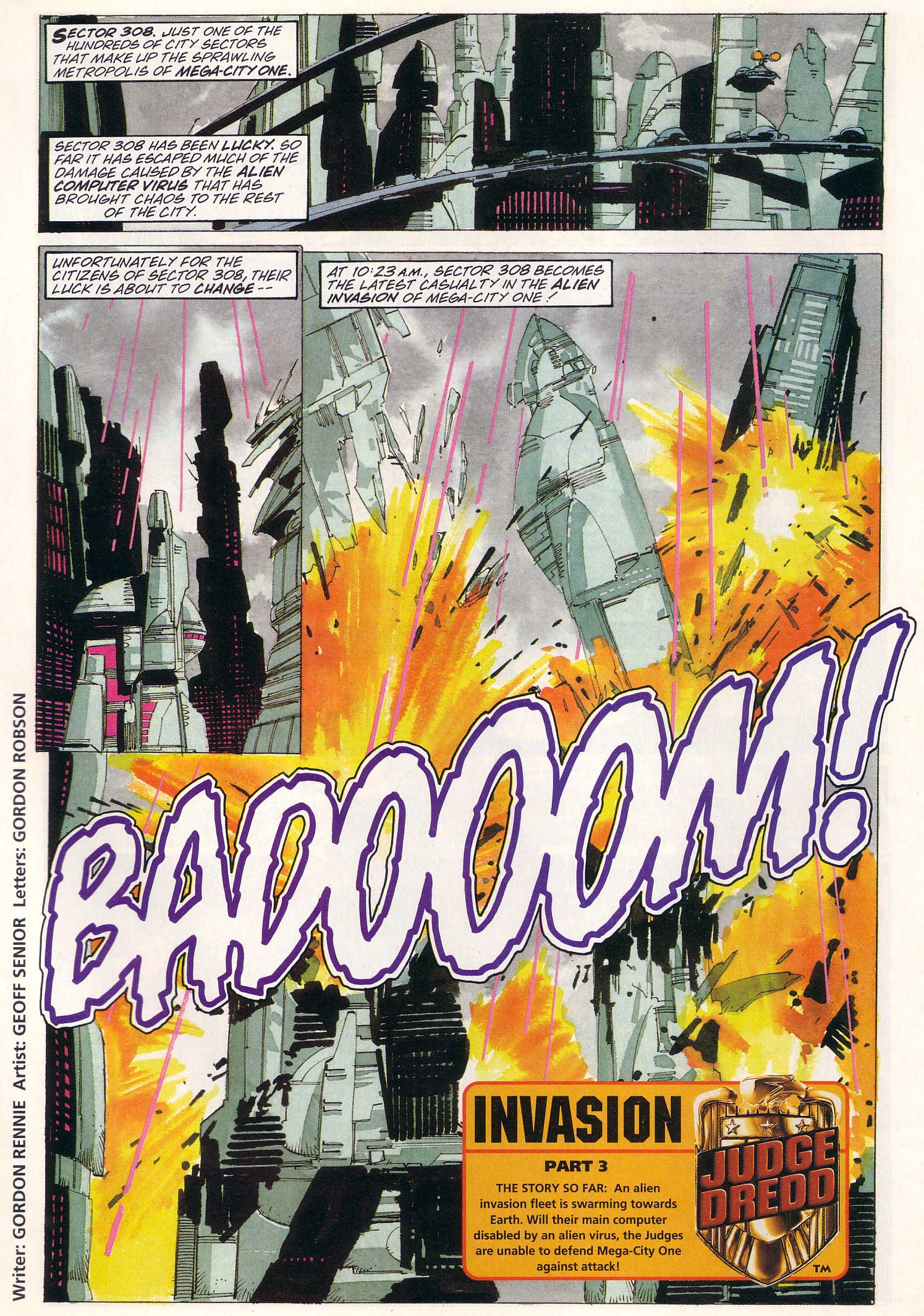 Read online Judge Dredd Lawman of the Future comic -  Issue #23 - 3