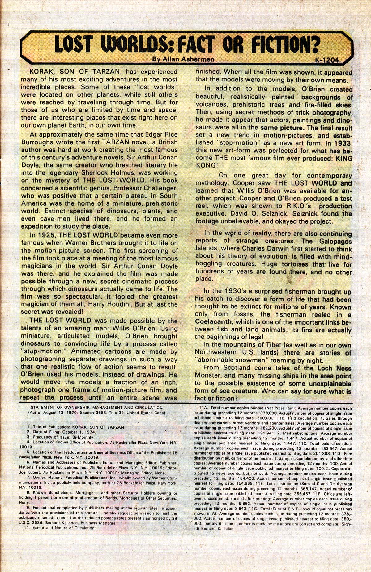 Read online Korak, Son of Tarzan (1972) comic -  Issue #57 - 37