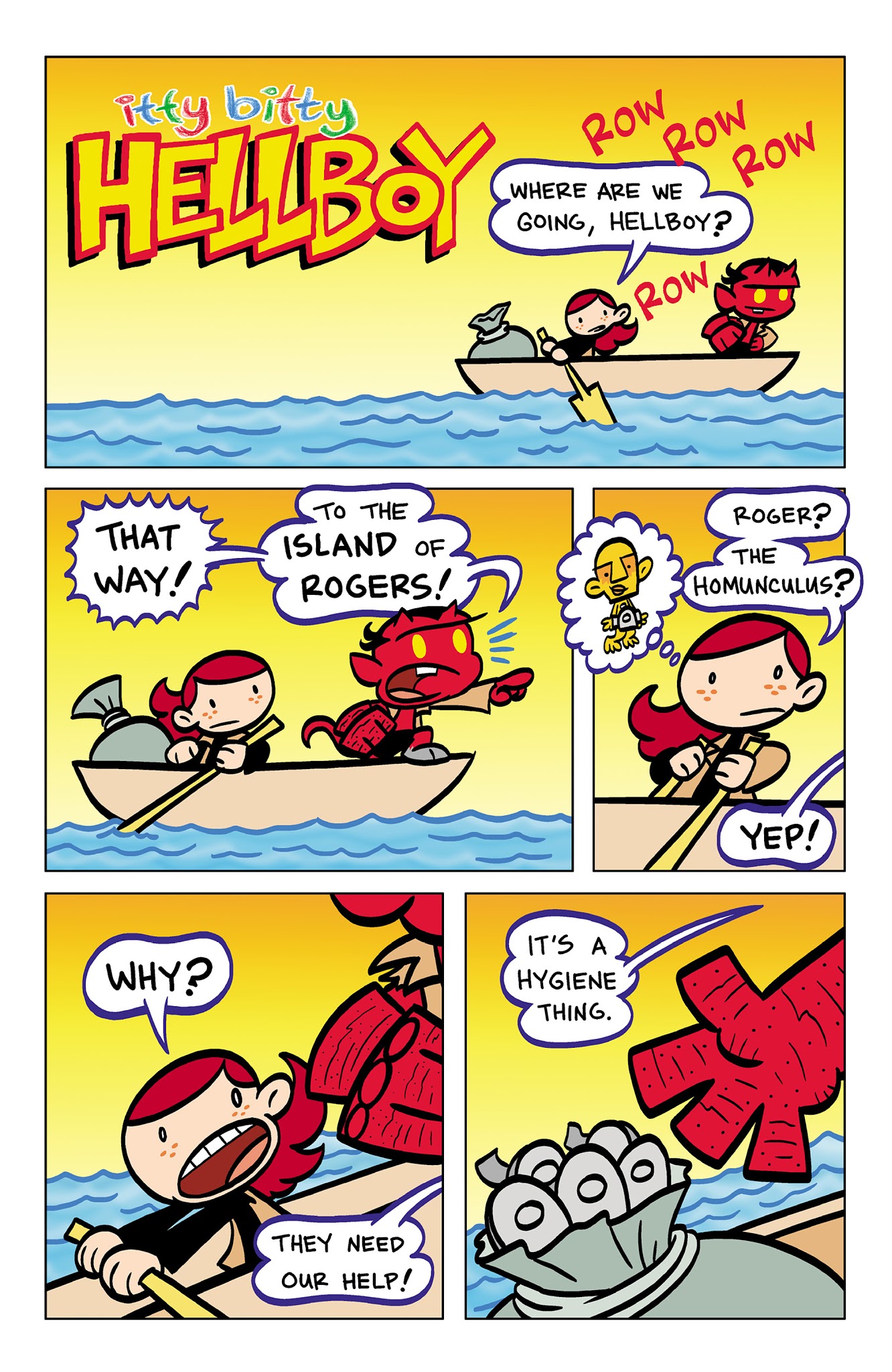 Read online Itty Bitty Hellboy: The Search for the Were-Jaguar! comic -  Issue #1 - 3