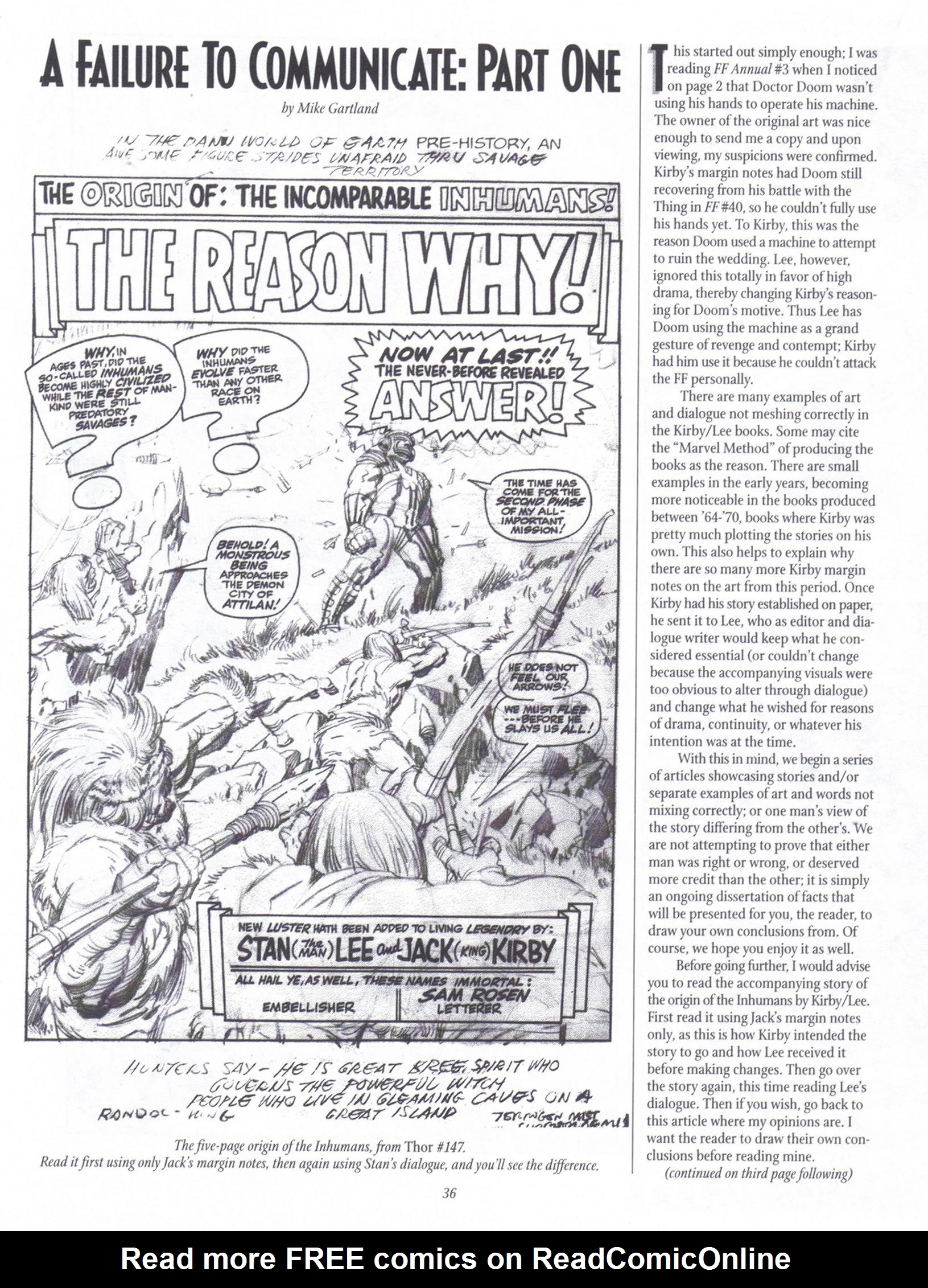 Read online The Jack Kirby Collector comic -  Issue #21 - 35