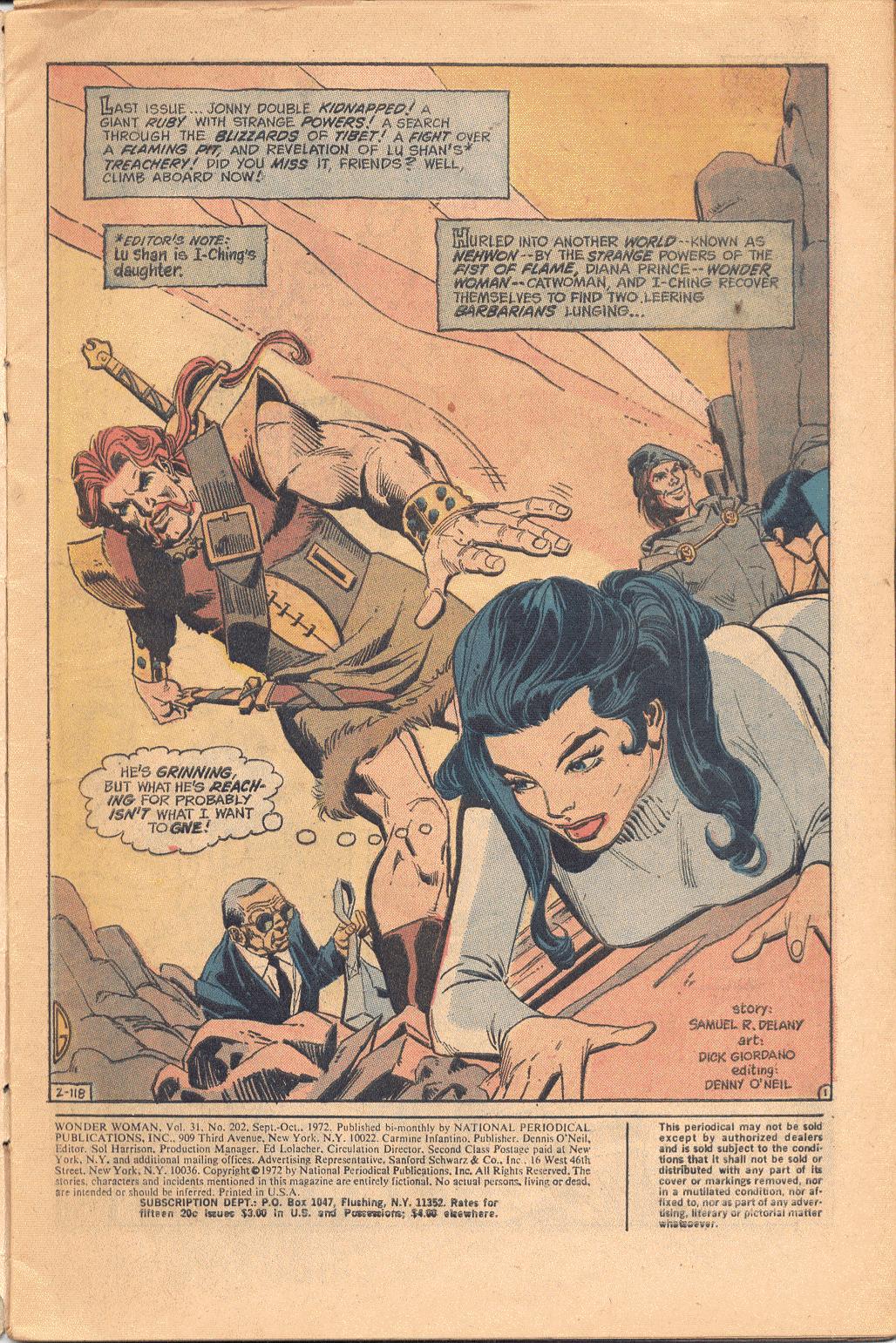 Read online Wonder Woman (1942) comic -  Issue #202 - 2