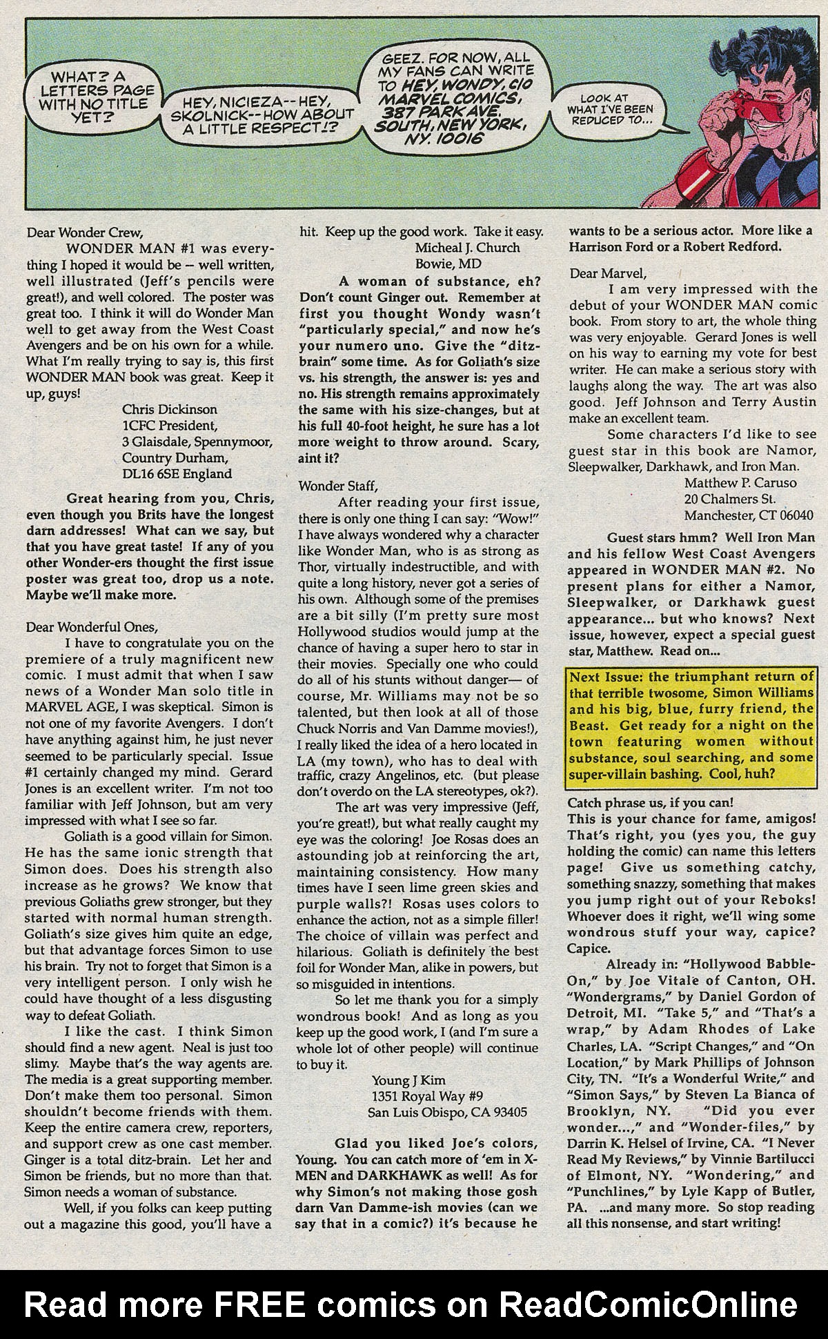 Read online Wonder Man (1991) comic -  Issue #4 - 25