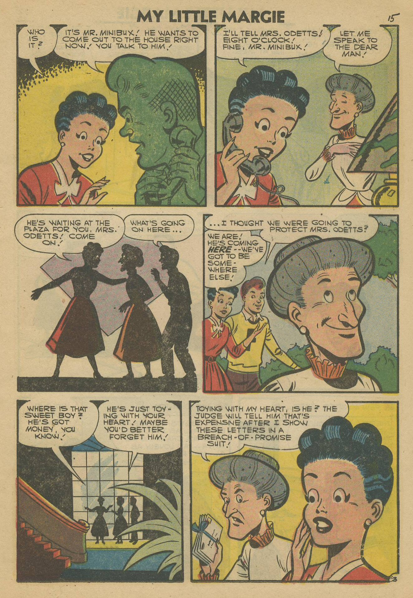 Read online My Little Margie (1954) comic -  Issue #16 - 17