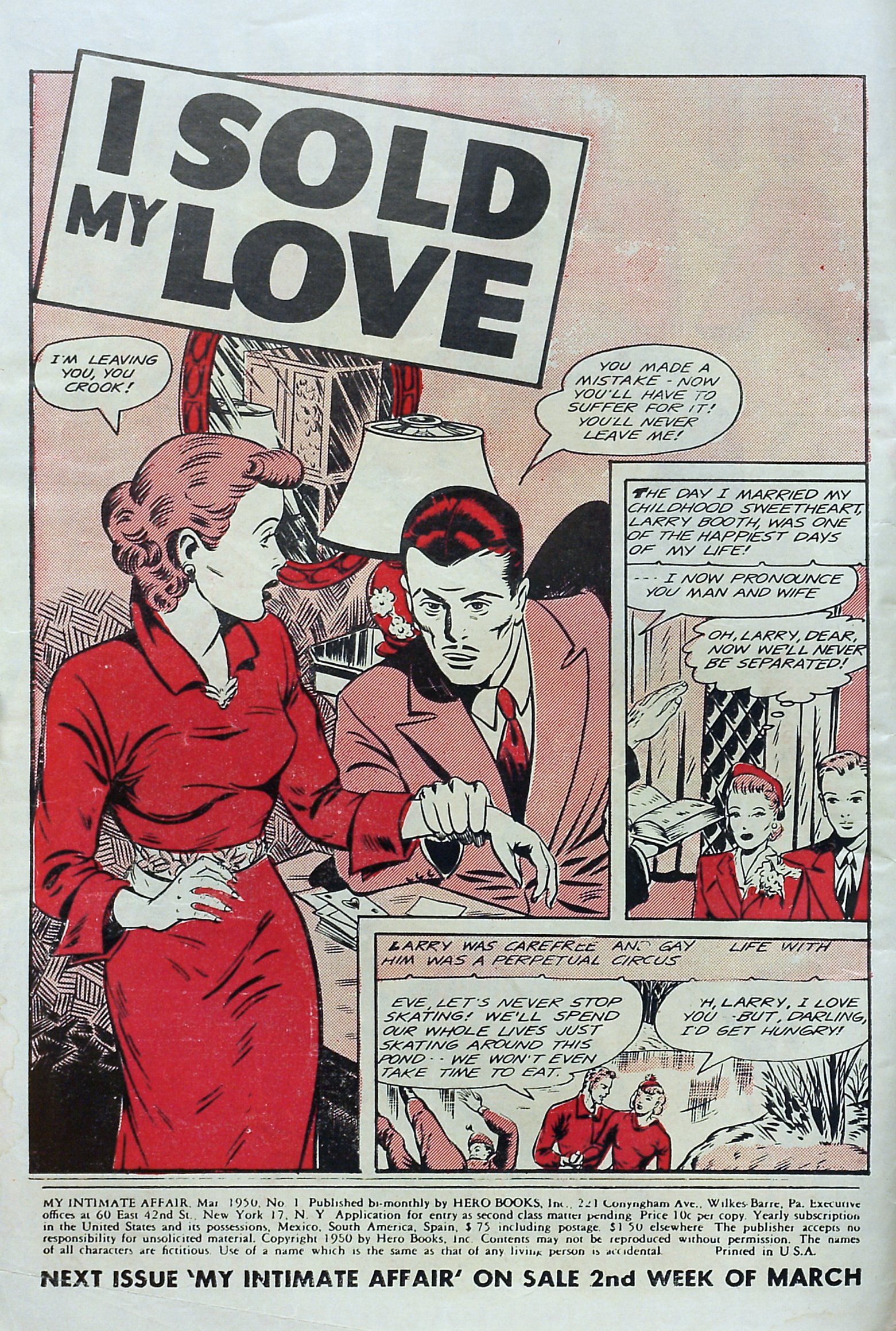 Read online My Intimate Affair comic -  Issue #1 - 2