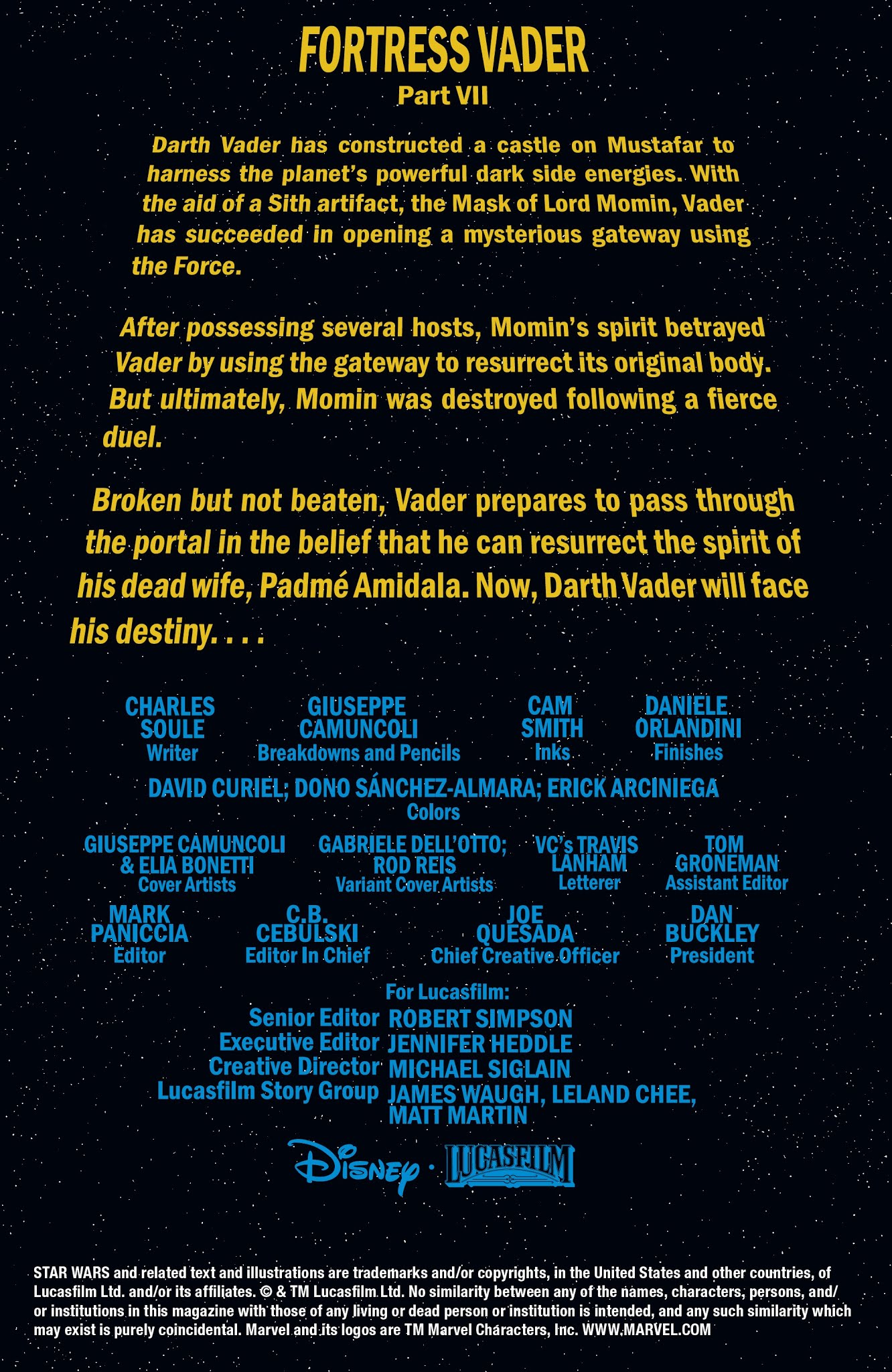 Read online Darth Vader (2017) comic -  Issue #25 - 2