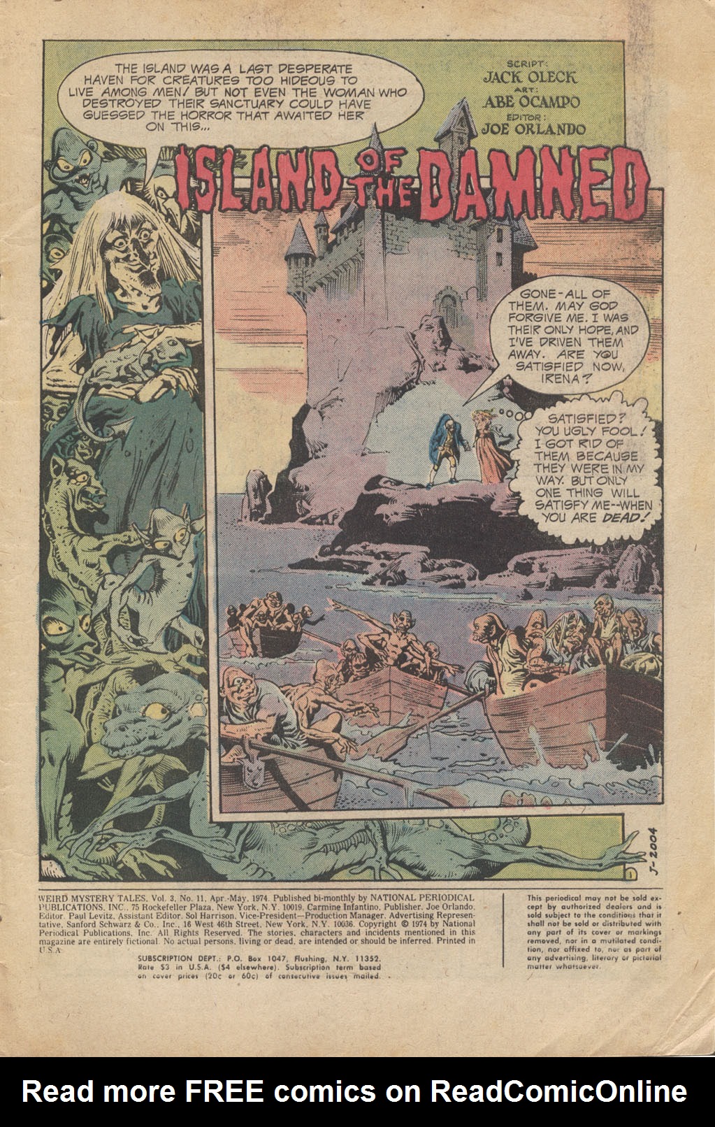 Read online Weird Mystery Tales comic -  Issue #11 - 3