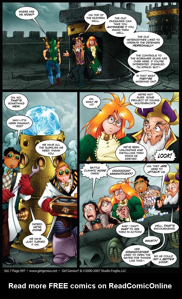 Read online Girl Genius (2002) comic -  Issue #7 - 97