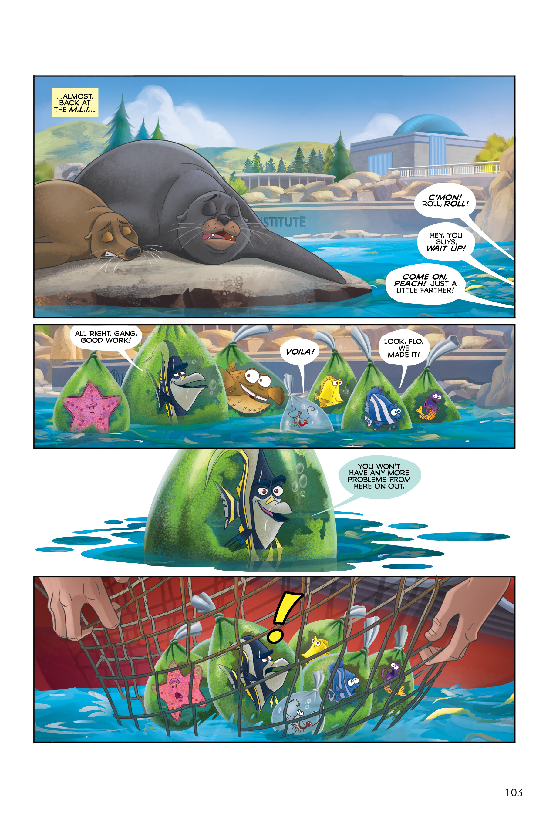 Read online Disney/PIXAR Finding Nemo and Finding Dory: The Story of the Movies in Comics comic -  Issue # TPB - 103