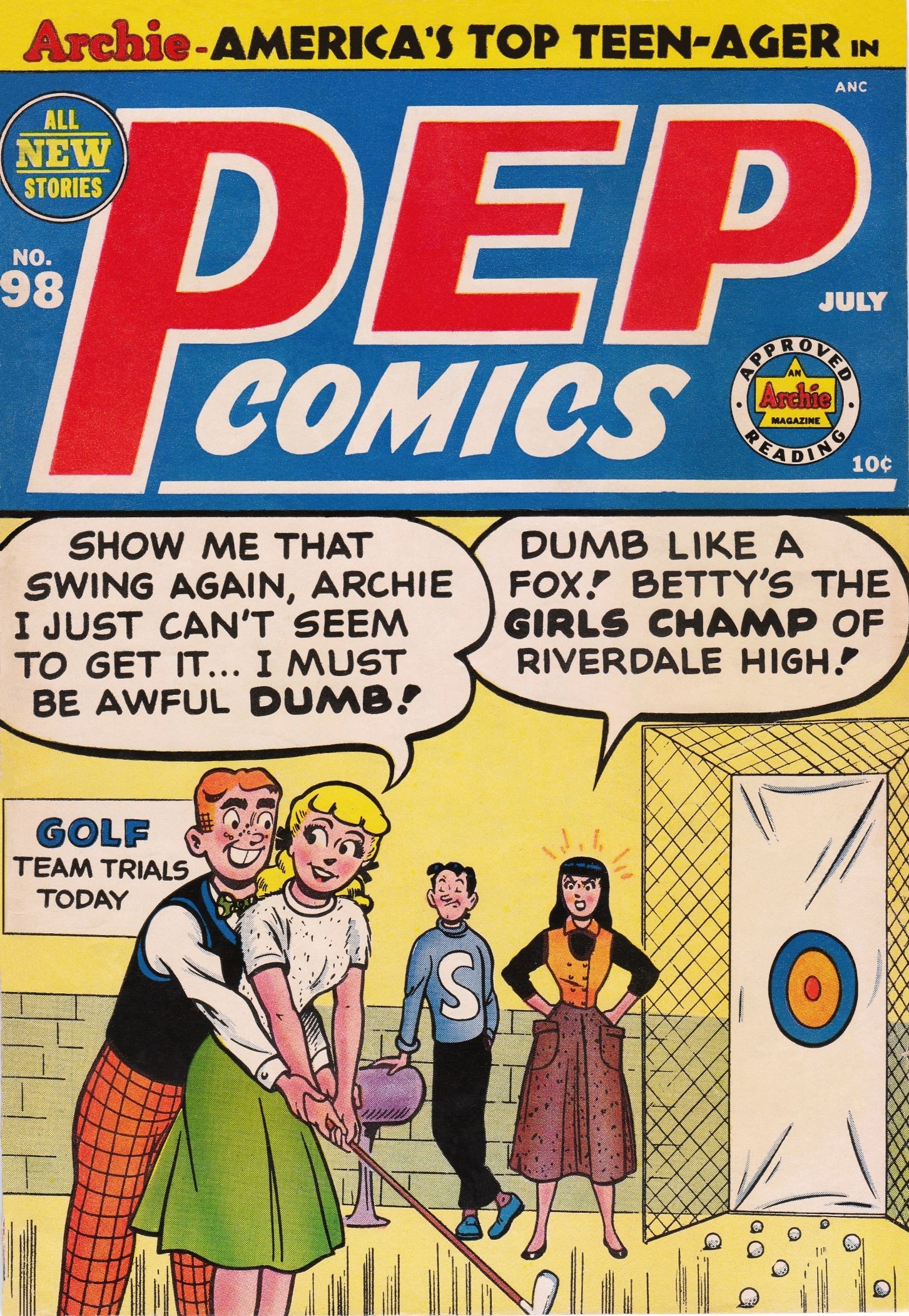 Read online Pep Comics comic -  Issue #98 - 1