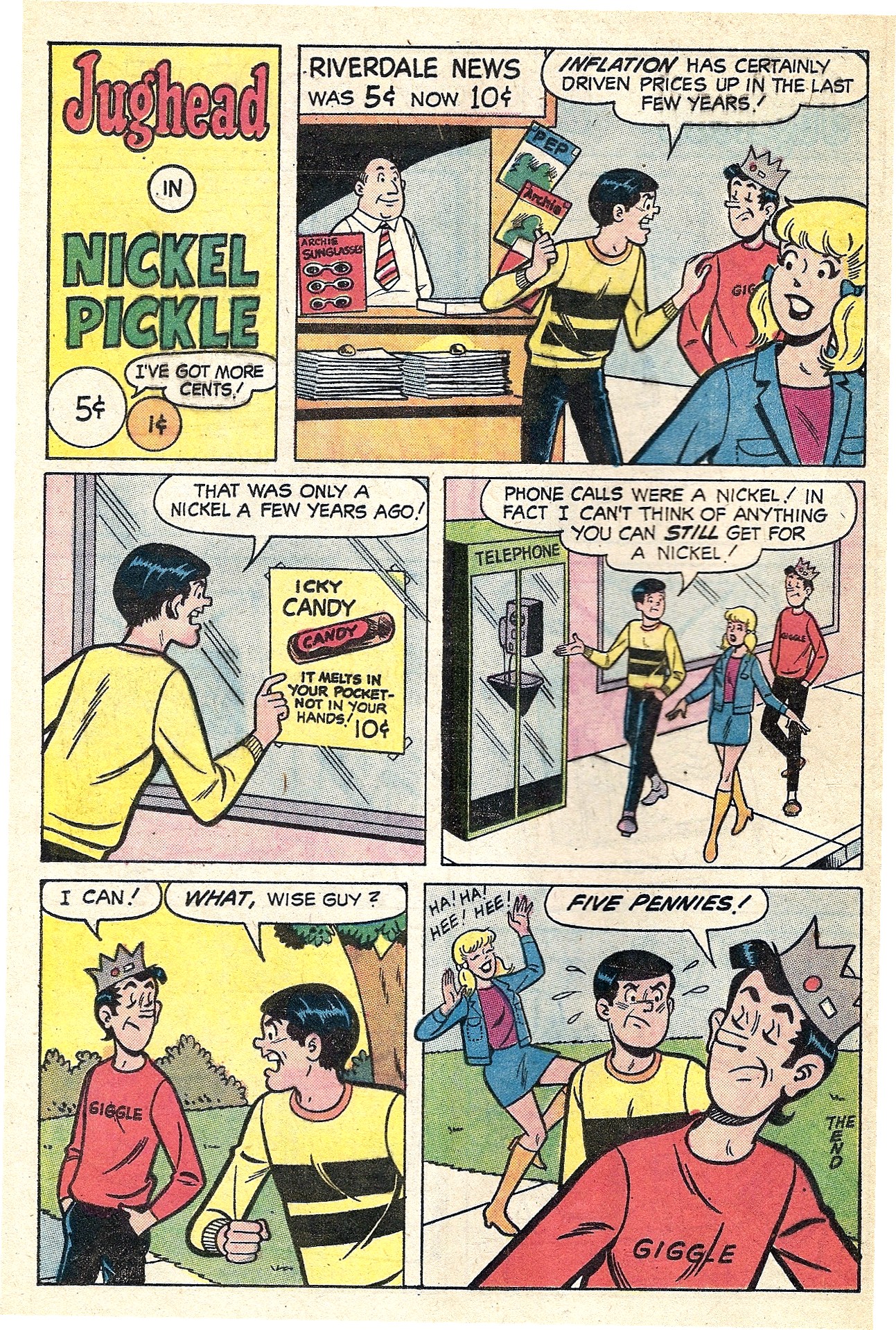Read online Jughead's Jokes comic -  Issue #34 - 40