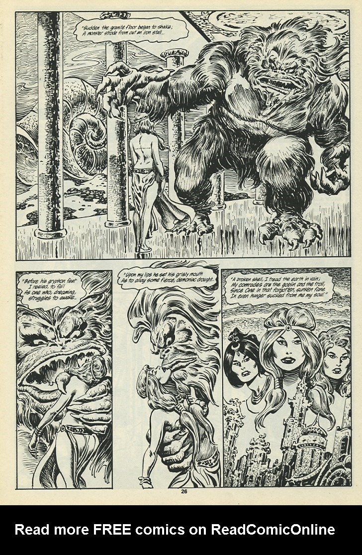 Read online The Savage Sword Of Conan comic -  Issue #198 - 28