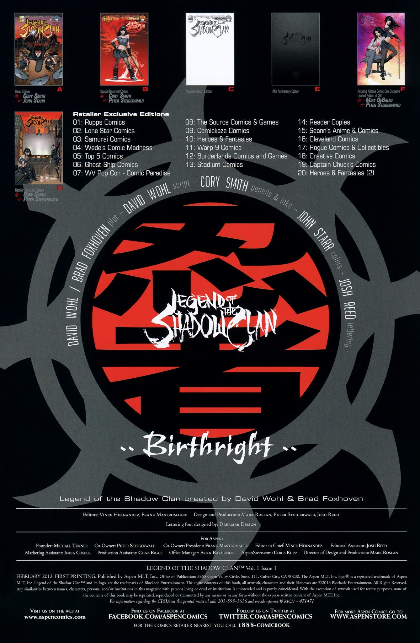 Read online Legend of the Shadow Clan comic -  Issue #1 - 6