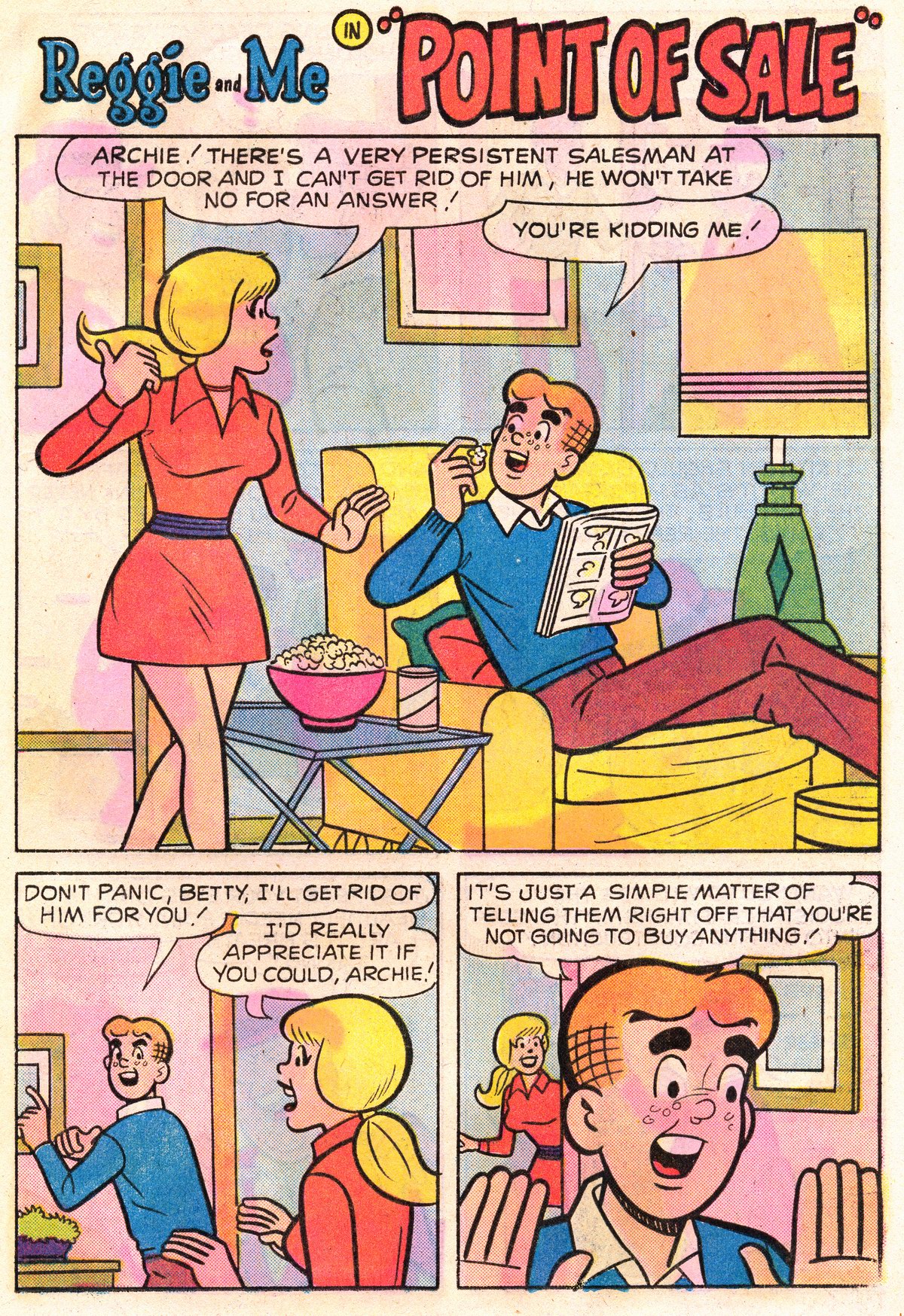 Read online Reggie and Me (1966) comic -  Issue #87 - 10