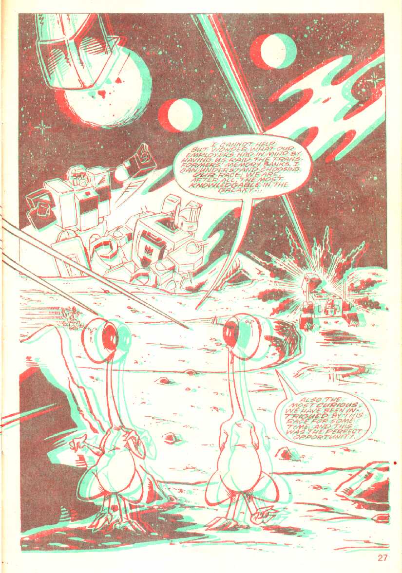 Read online The Transformers in 3-D comic -  Issue #1 - 28