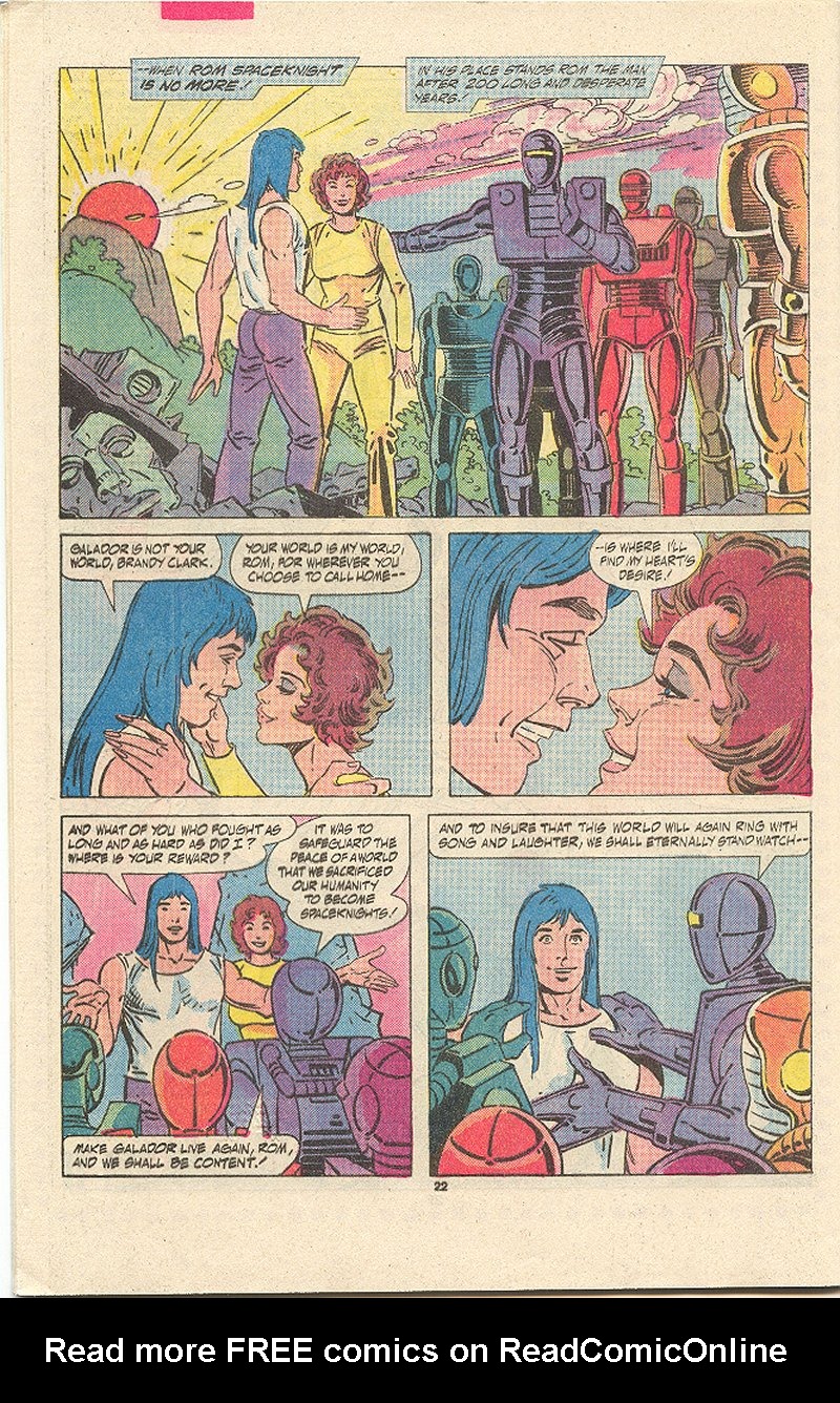 Read online ROM (1979) comic -  Issue #75 - 22