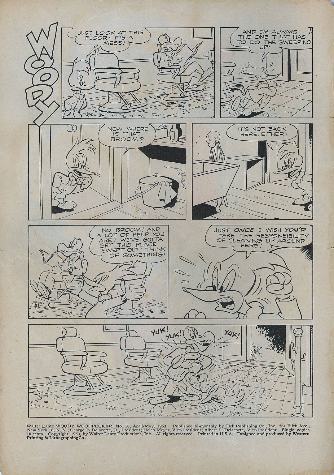 Read online Walter Lantz Woody Woodpecker (1952) comic -  Issue #18 - 2