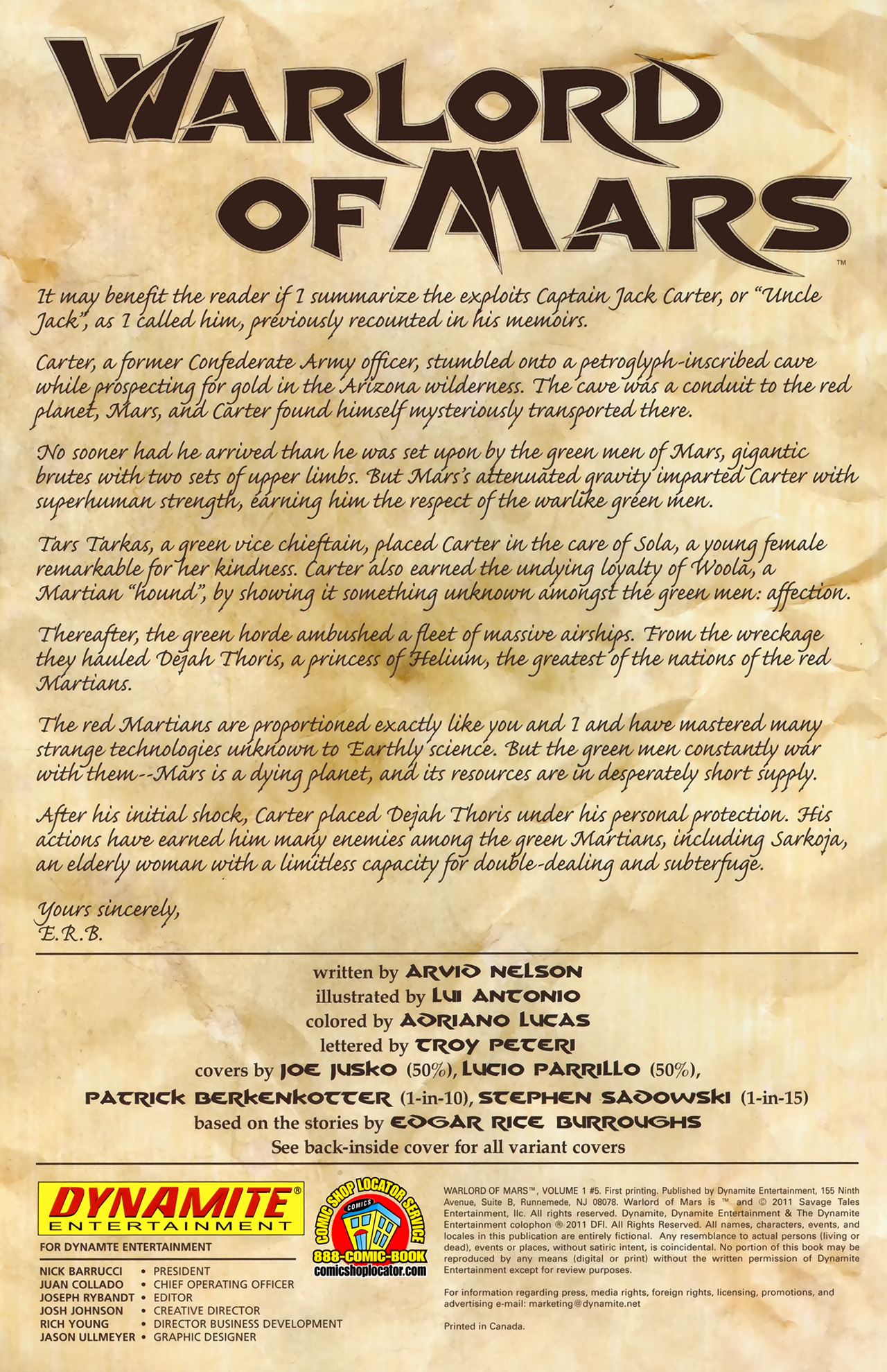 Read online Warlord of Mars comic -  Issue #5 - 3