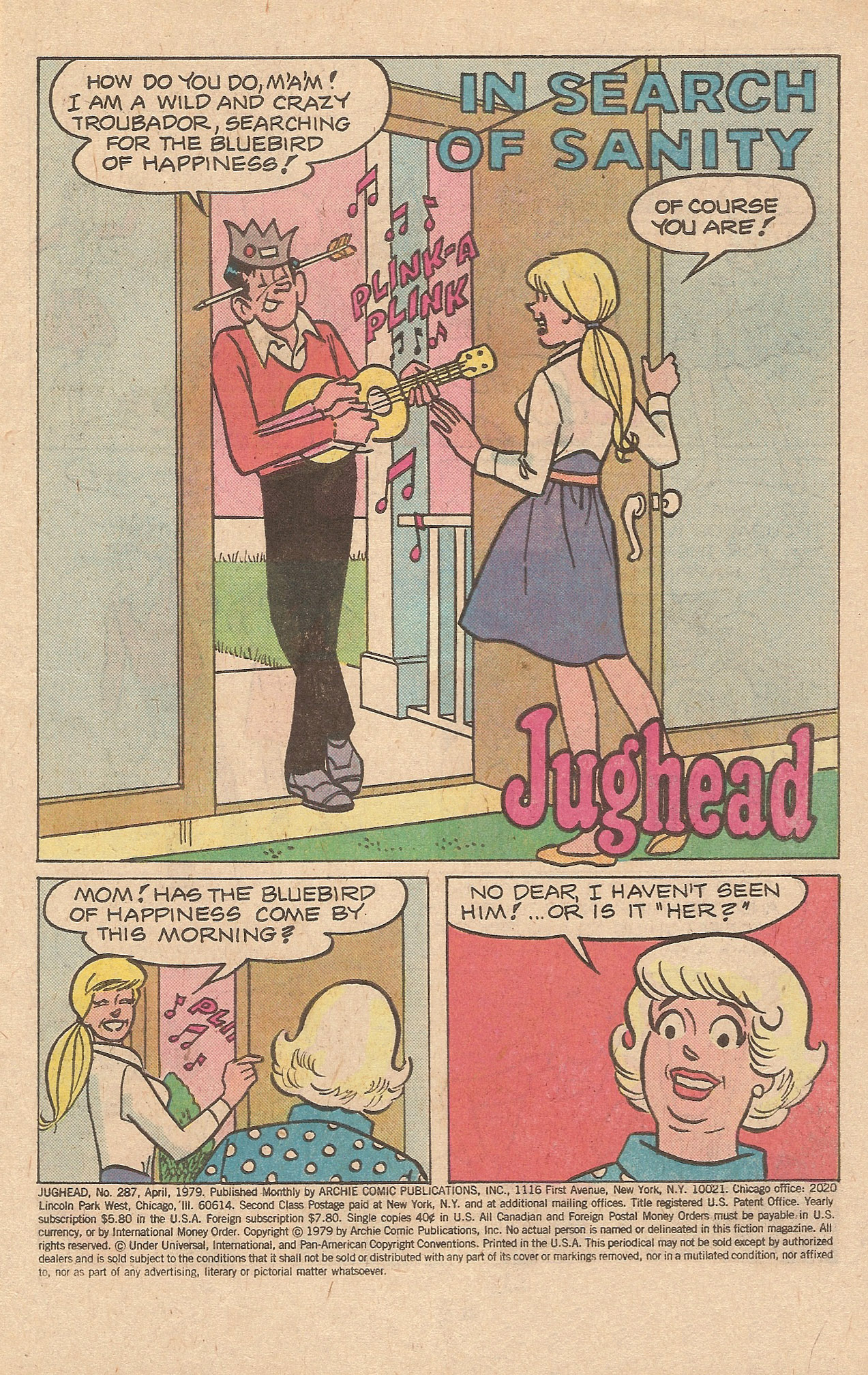 Read online Jughead (1965) comic -  Issue #287 - 3