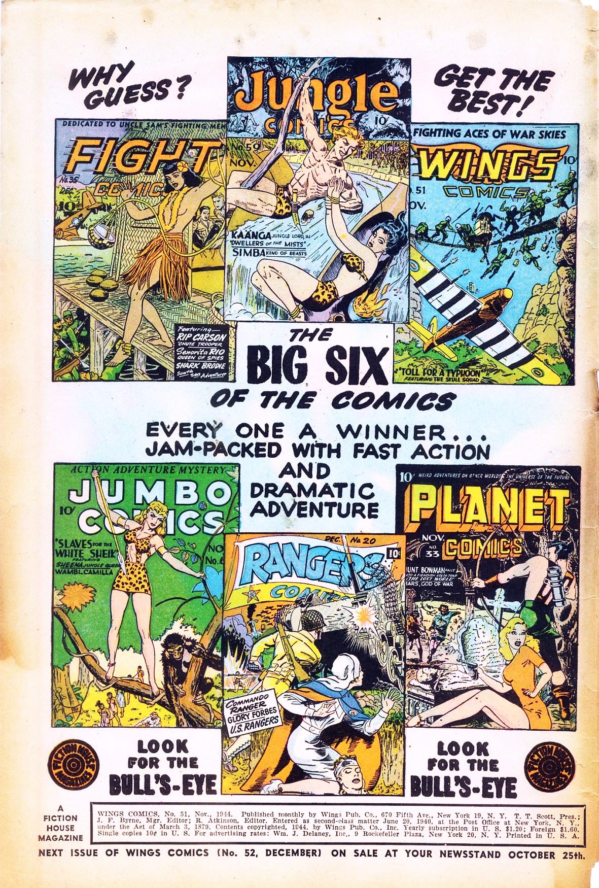 Read online Wings Comics comic -  Issue #51 - 2