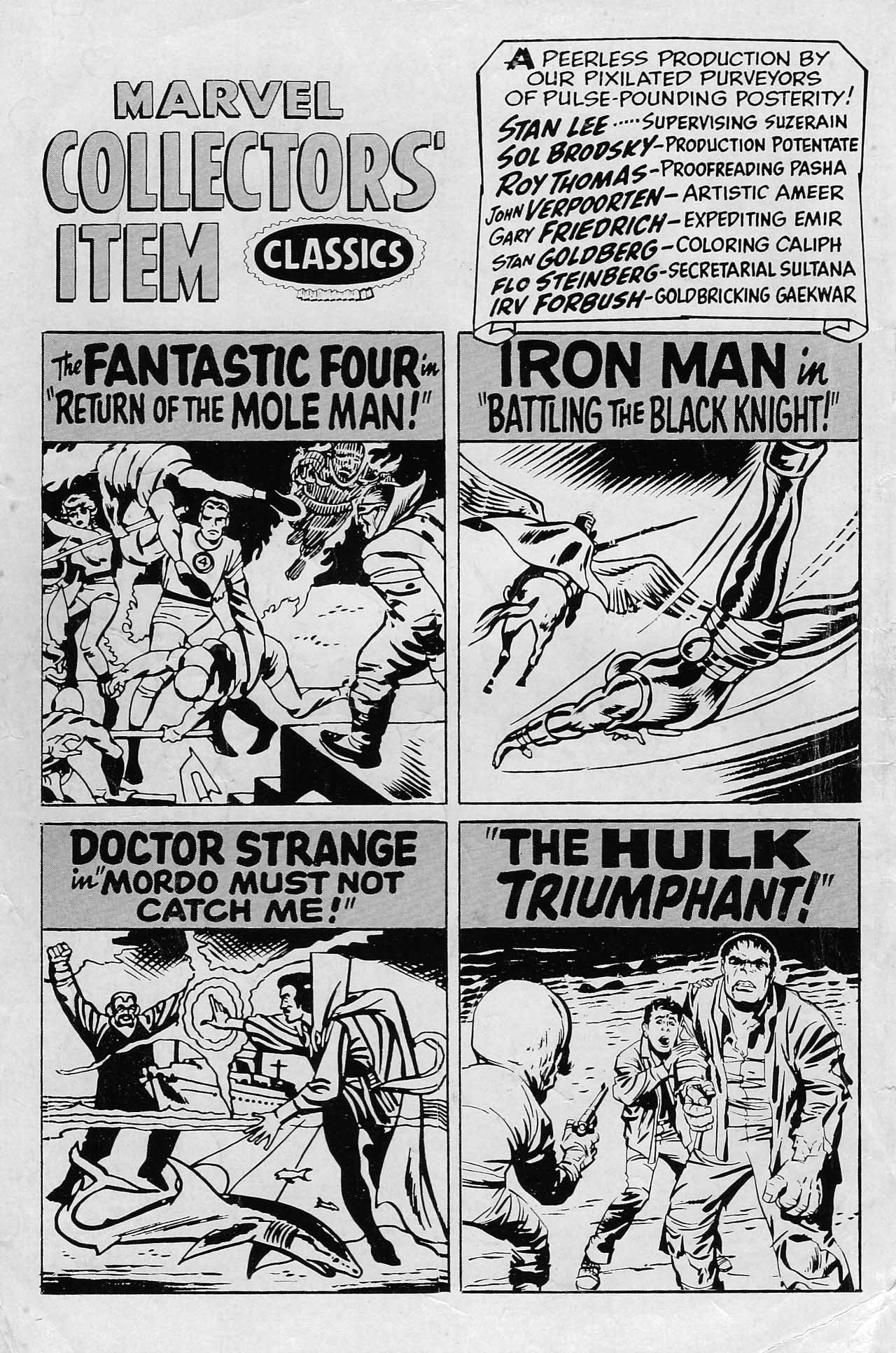 Read online Marvel Collectors' Item Classics comic -  Issue #16 - 2