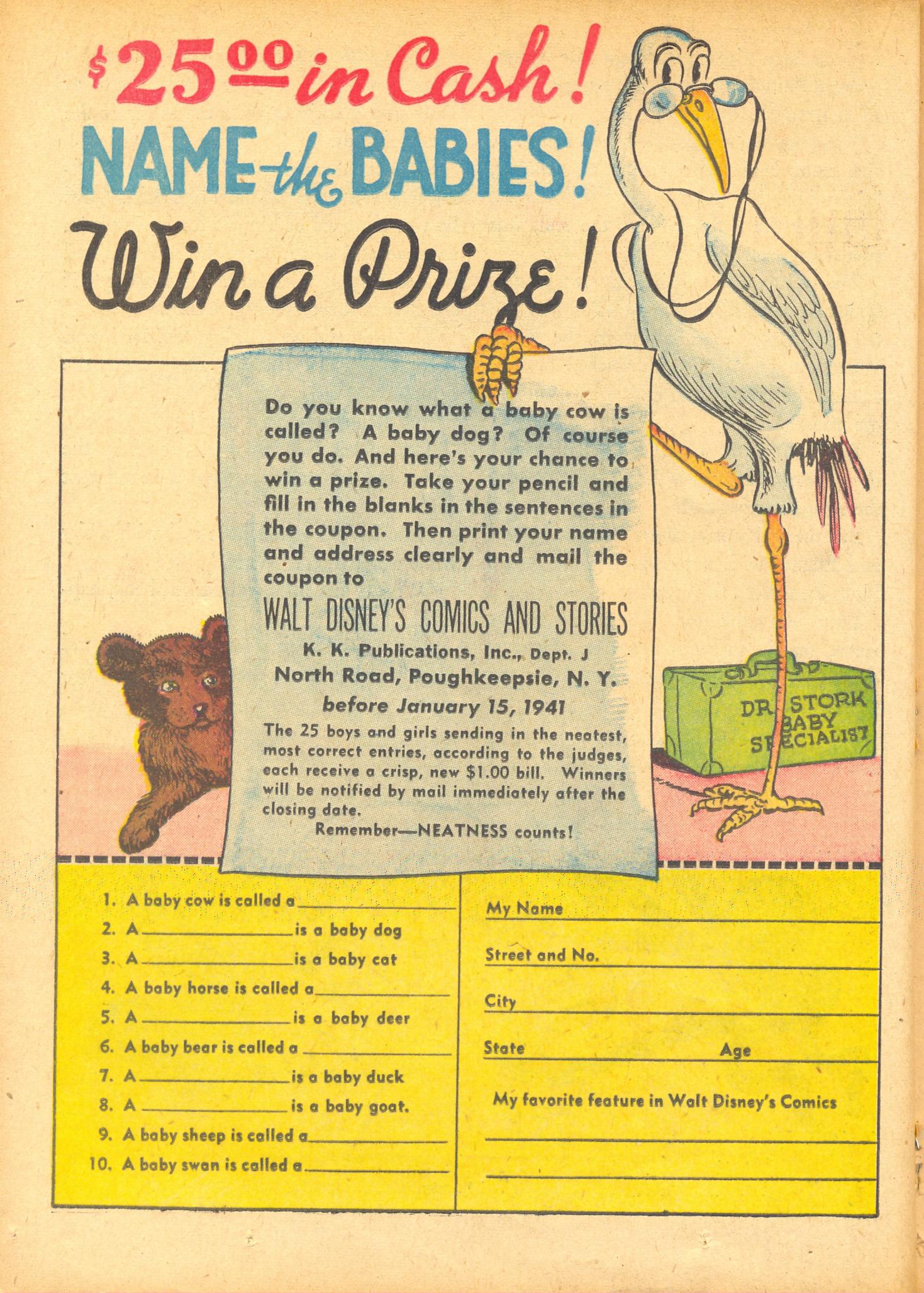 Read online Walt Disney's Comics and Stories comic -  Issue #4 - 34