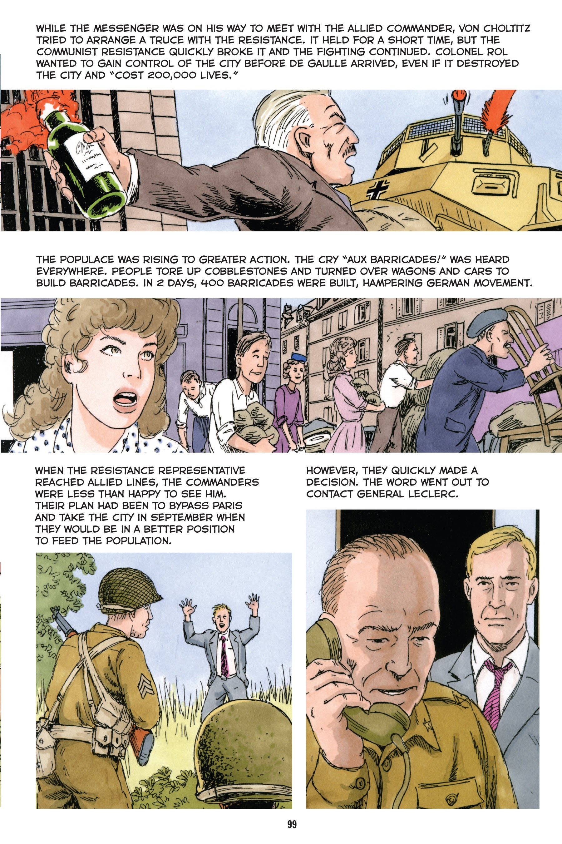 Read online Normandy: A Graphic History of D-Day, the Allied Invasion of Hitler's Fortress Europe comic -  Issue # TPB - 100