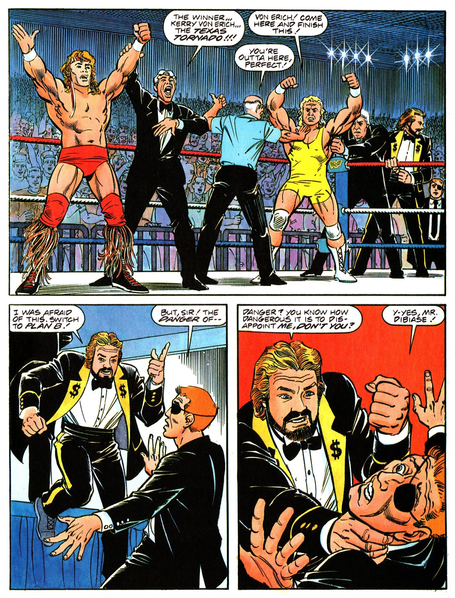 Read online WWF Battlemania comic -  Issue #1 - 4