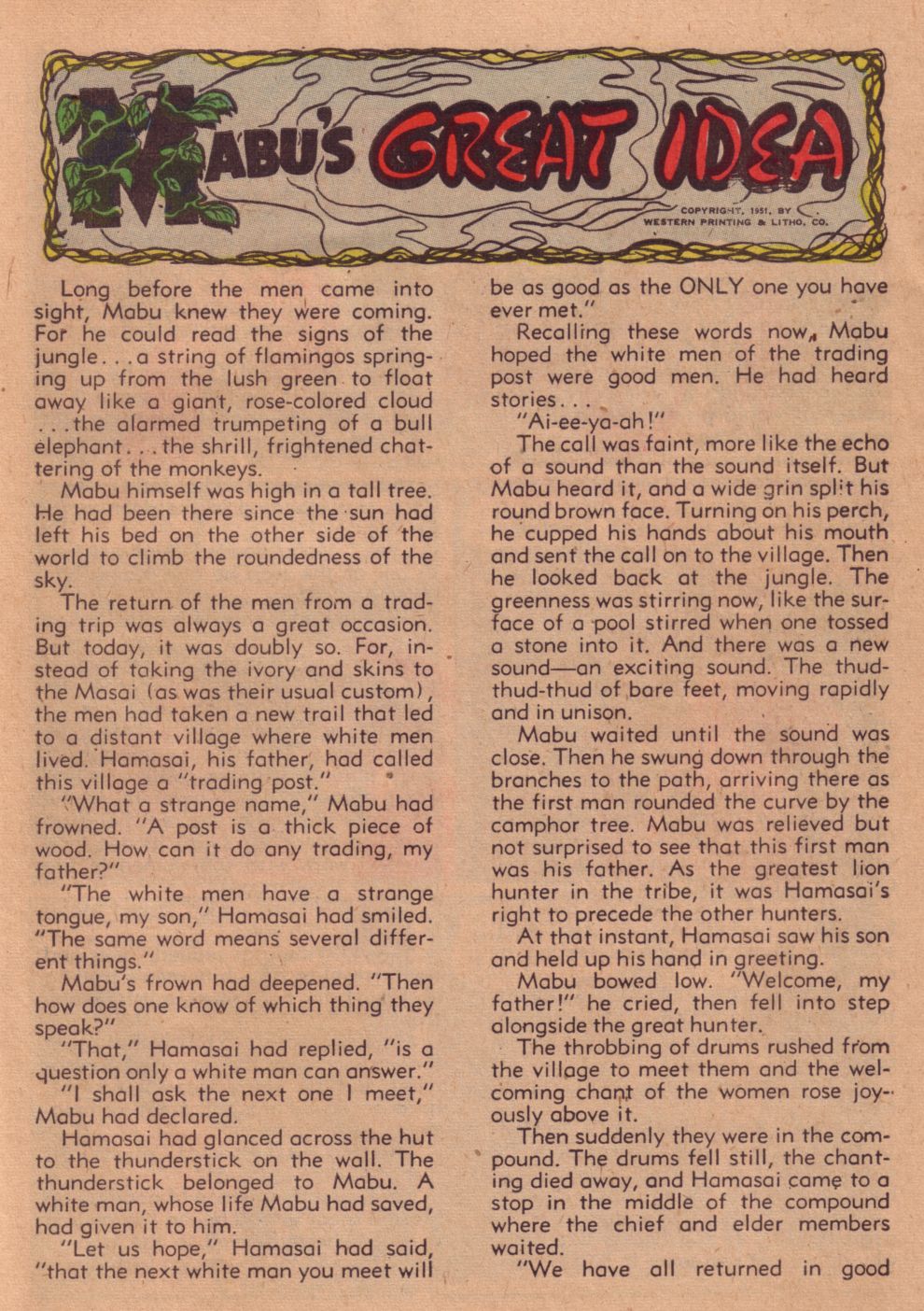 Read online Tarzan (1948) comic -  Issue #27 - 27
