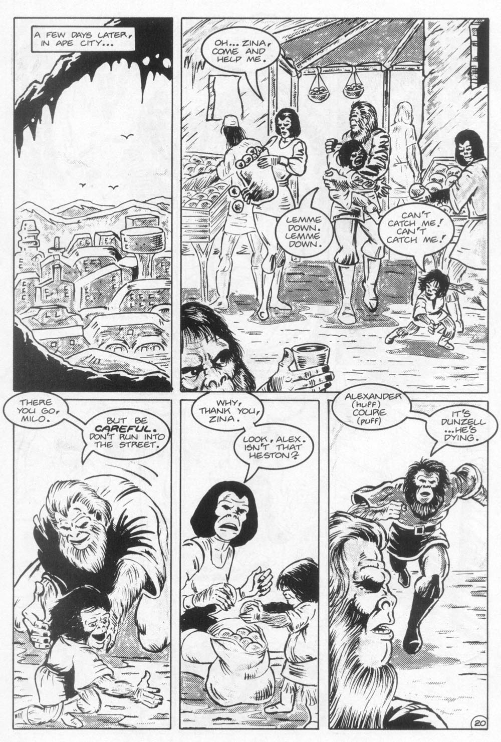 Read online Planet of the Apes (1990) comic -  Issue #21 - 22