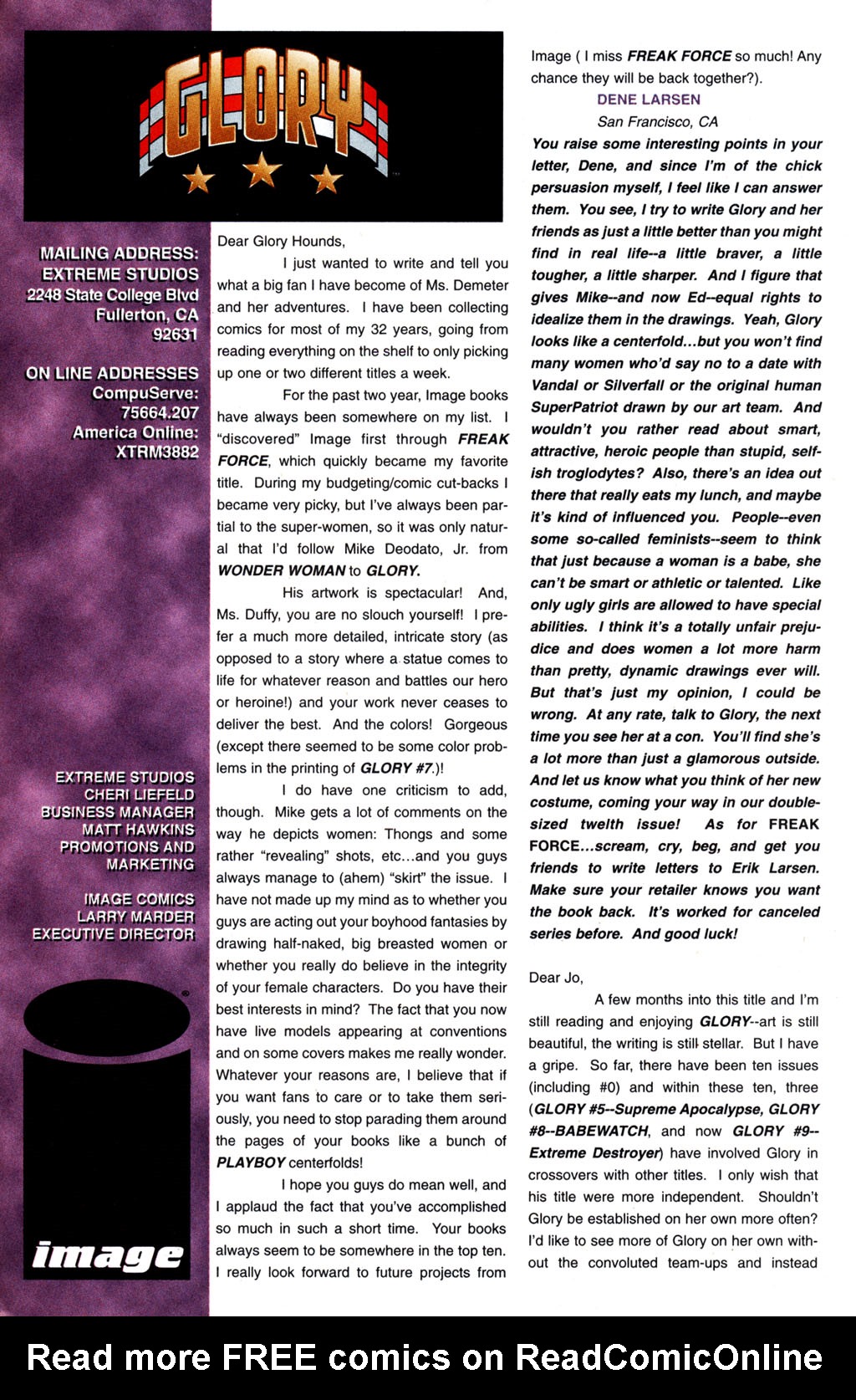 Read online Glory comic -  Issue #10 - 22