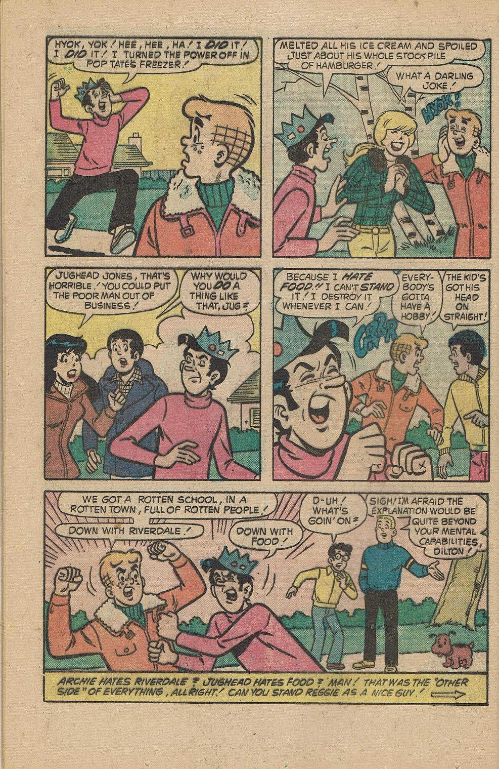 Read online Archie at Riverdale High (1972) comic -  Issue #24 - 24