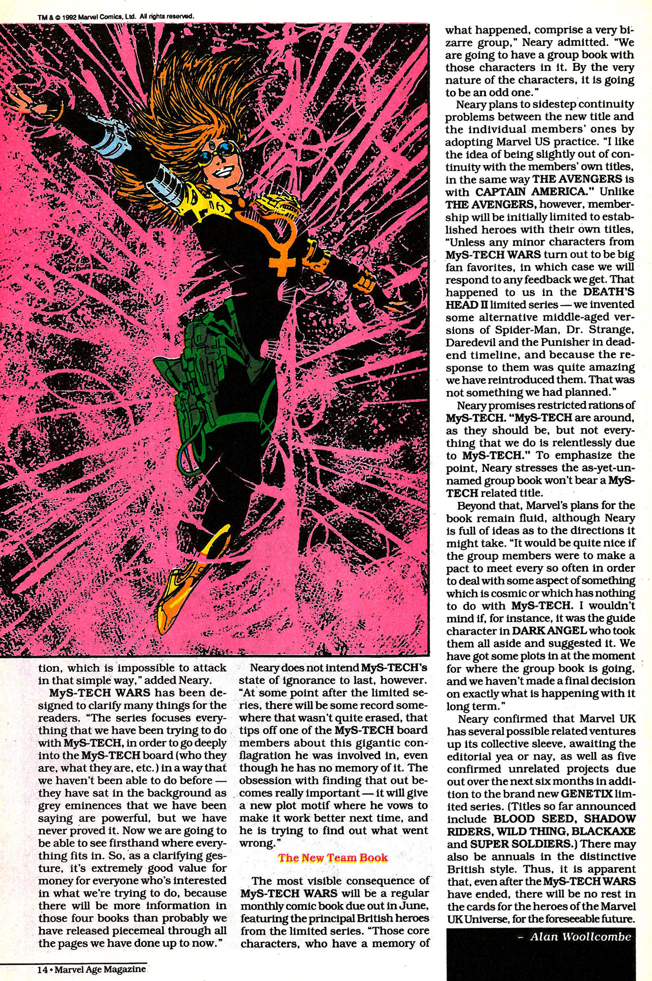 Read online Marvel Age comic -  Issue #121 - 16