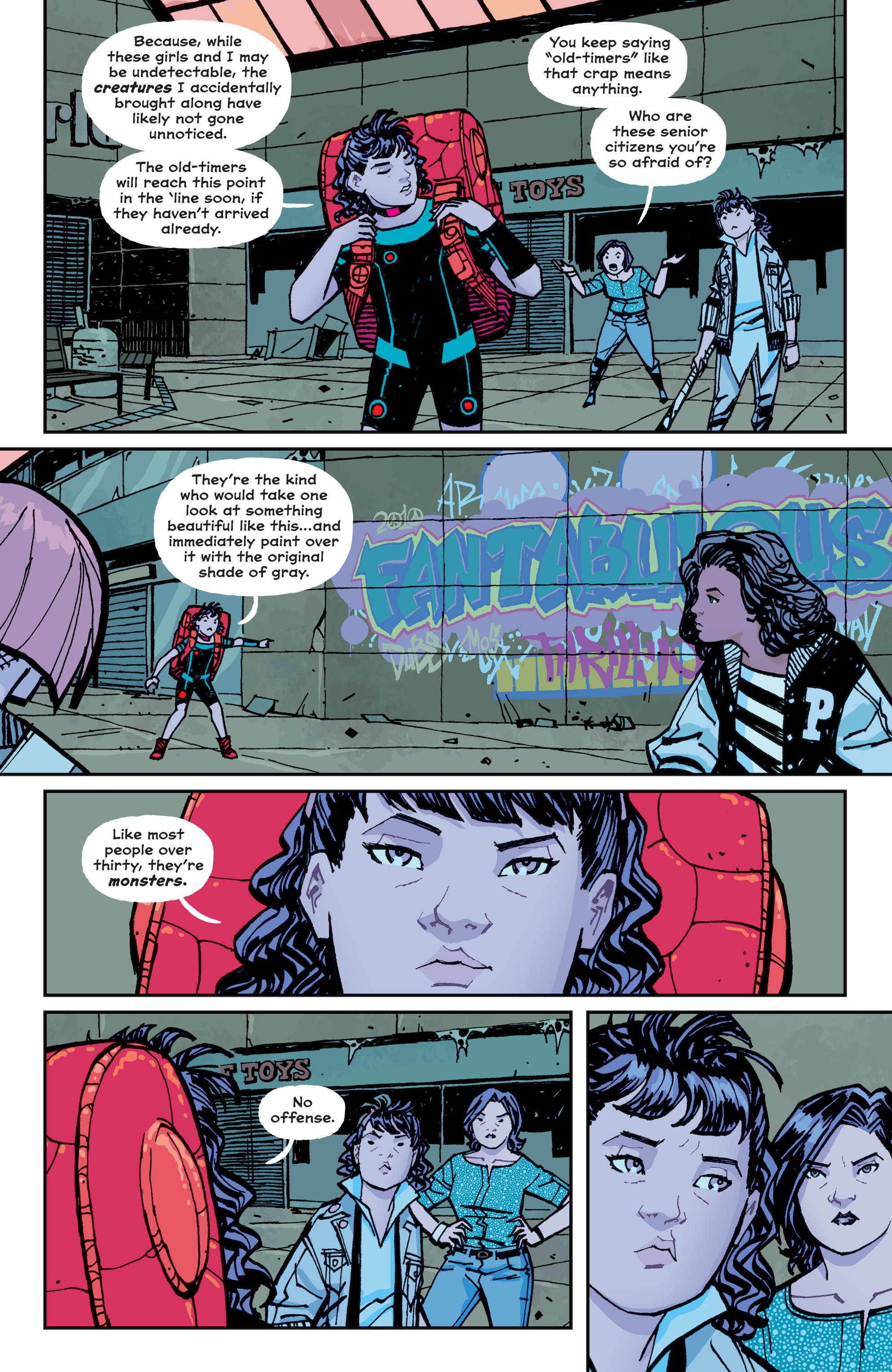 Read online Paper Girls comic -  Issue #9 - 17
