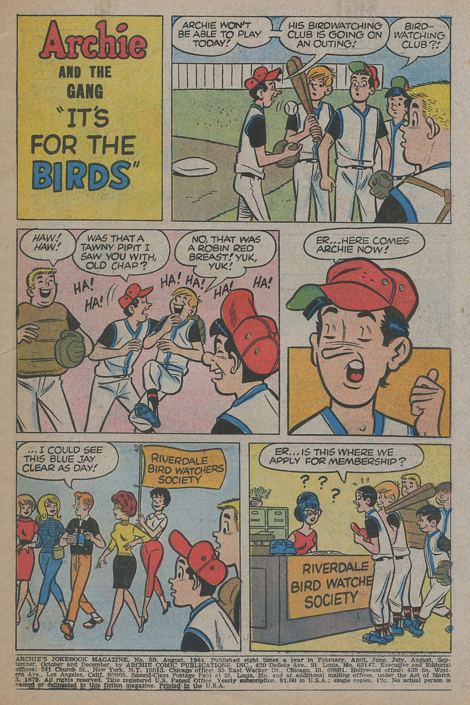 Read online Archie's Joke Book Magazine comic -  Issue #80 - 3
