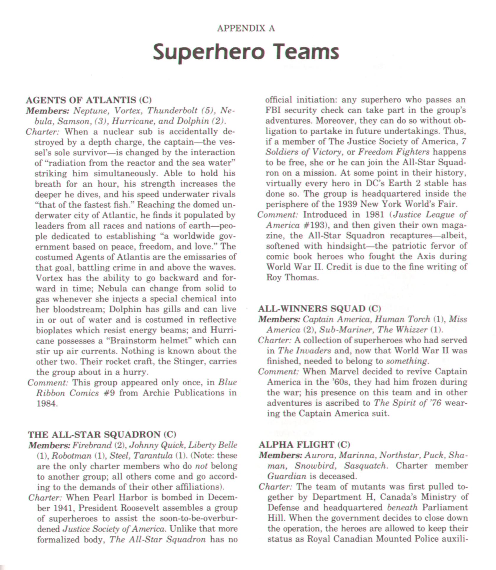 Read online The Encyclopedia of Superheroes comic -  Issue # TPB (Part 4) - 83