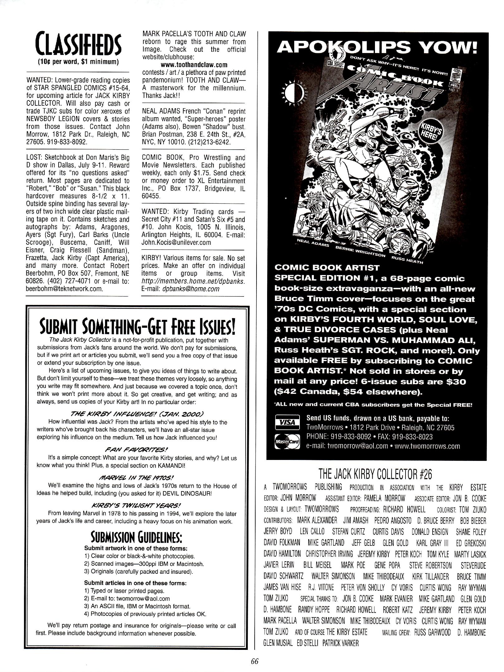 Read online The Jack Kirby Collector comic -  Issue #26 - 65